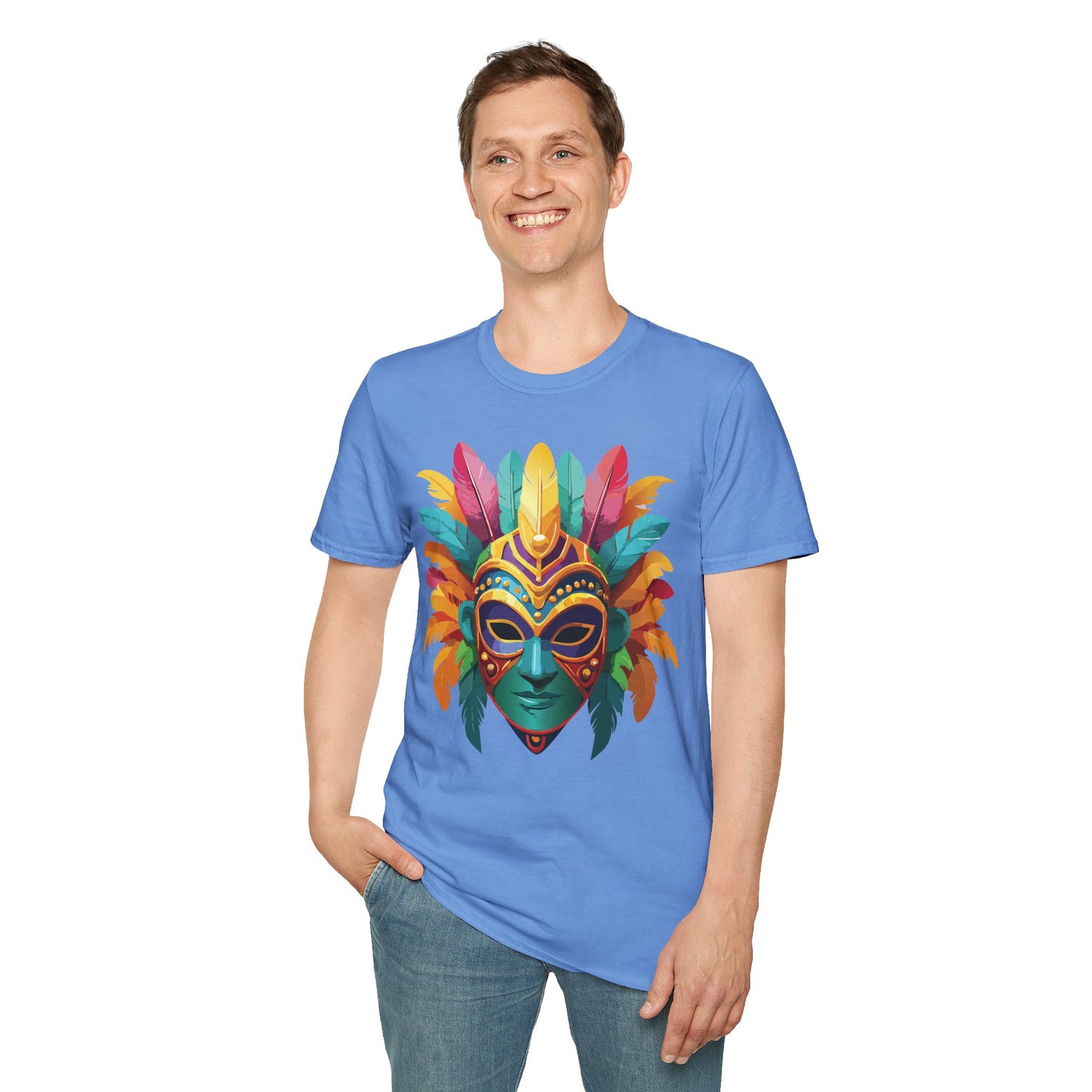 Mask Tee Shirt, Mask Shirt, Shirt with Mask, Masquerade Tees