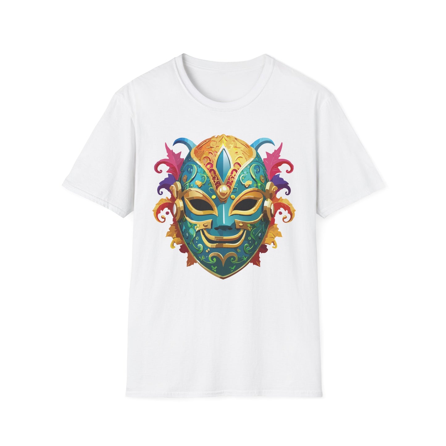 Mask Tee Shirt, Mask Shirt, Shirt with Mask, Masquerade Tees
