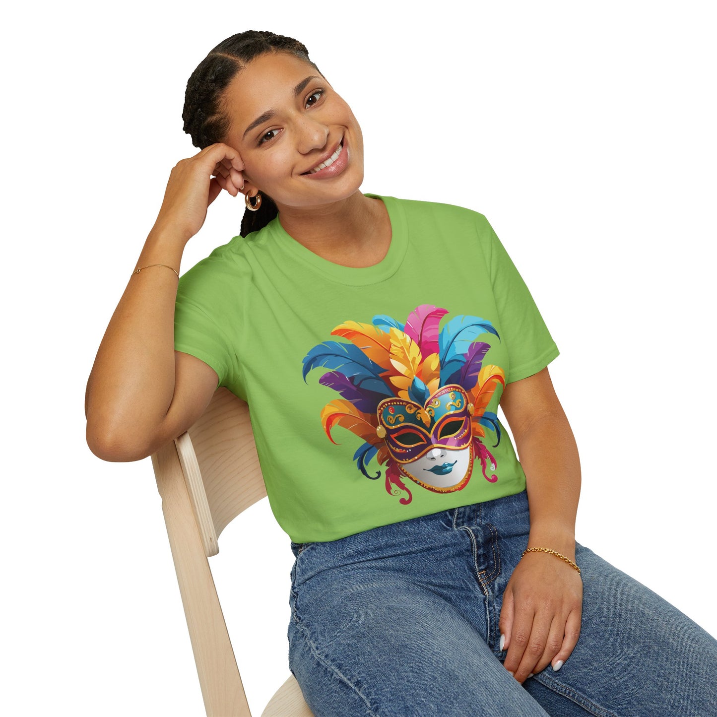 Mask Tee Shirt, Mask Shirt, Shirt with Mask, Masquerade Tees
