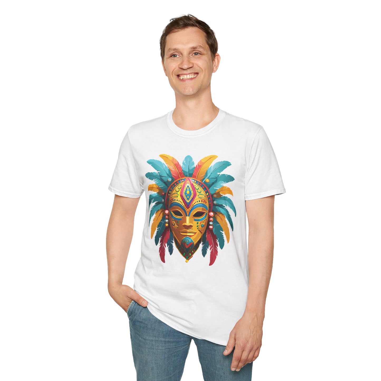 Mask Tee Shirt, Mask Shirt, Shirt with Mask, Masquerade Tees