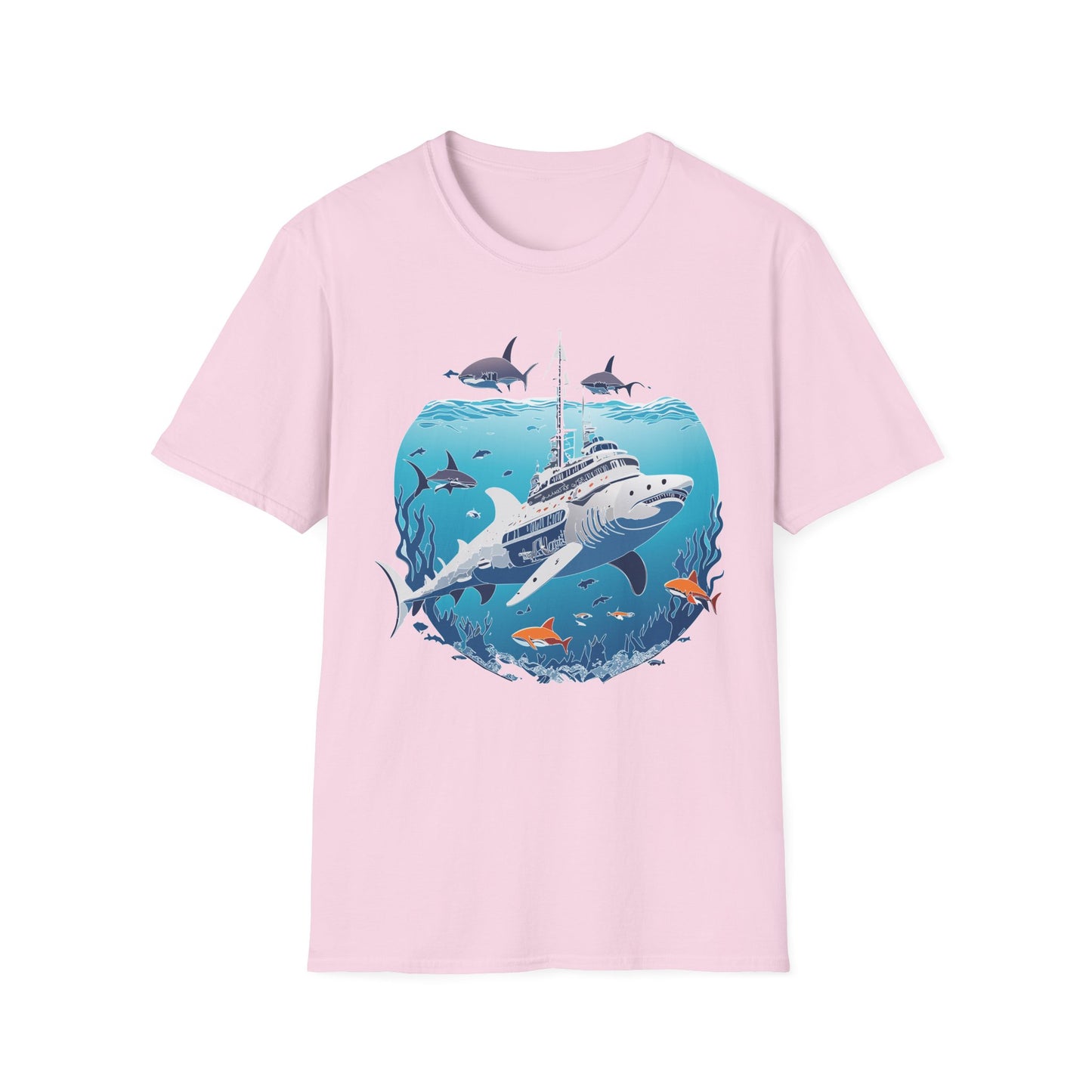 Ocean Tee Shirt, Ocean Shirt, Shirt with Ocean, U boat Tees, Shirt with U-Boat