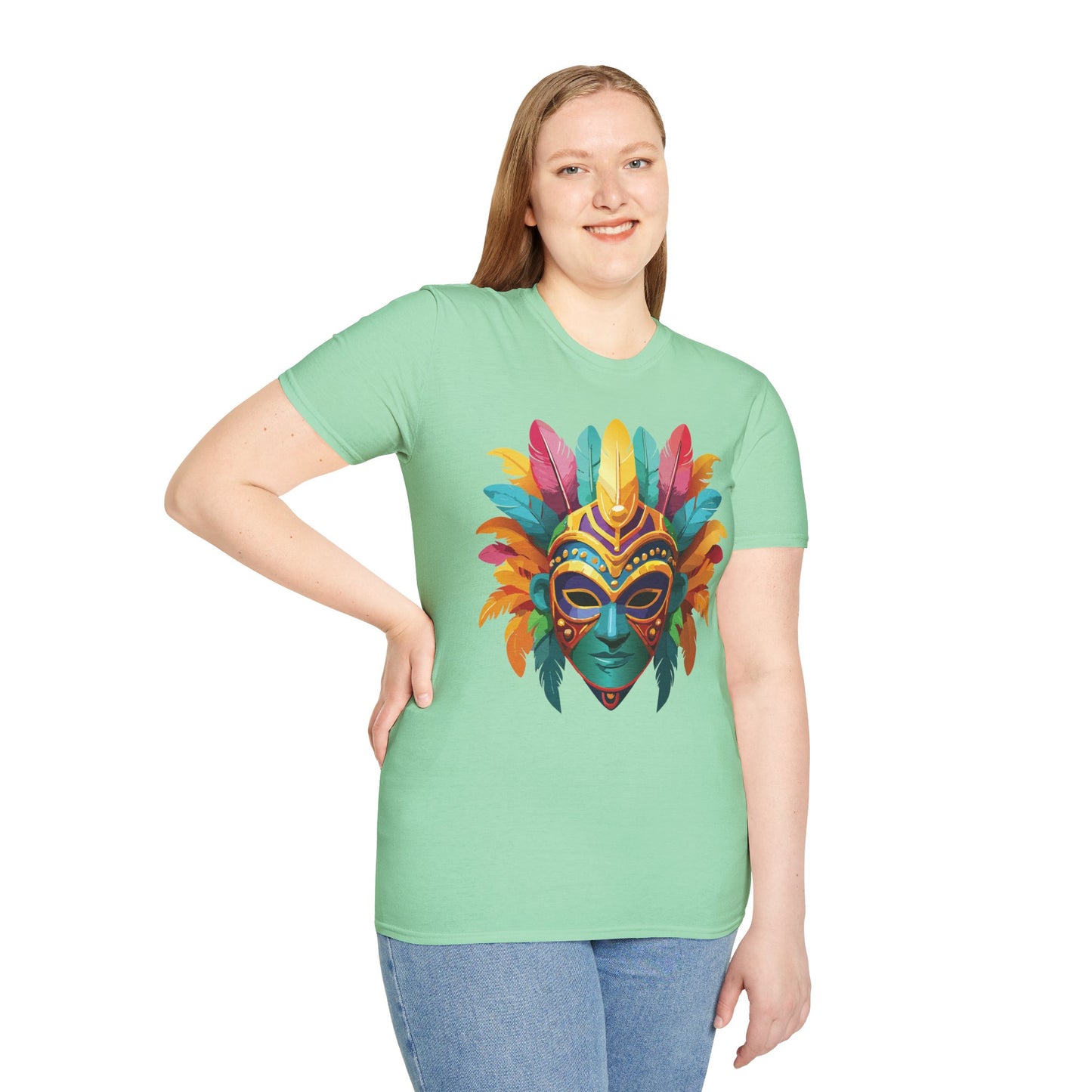 Mask Tee Shirt, Mask Shirt, Shirt with Mask, Masquerade Tees
