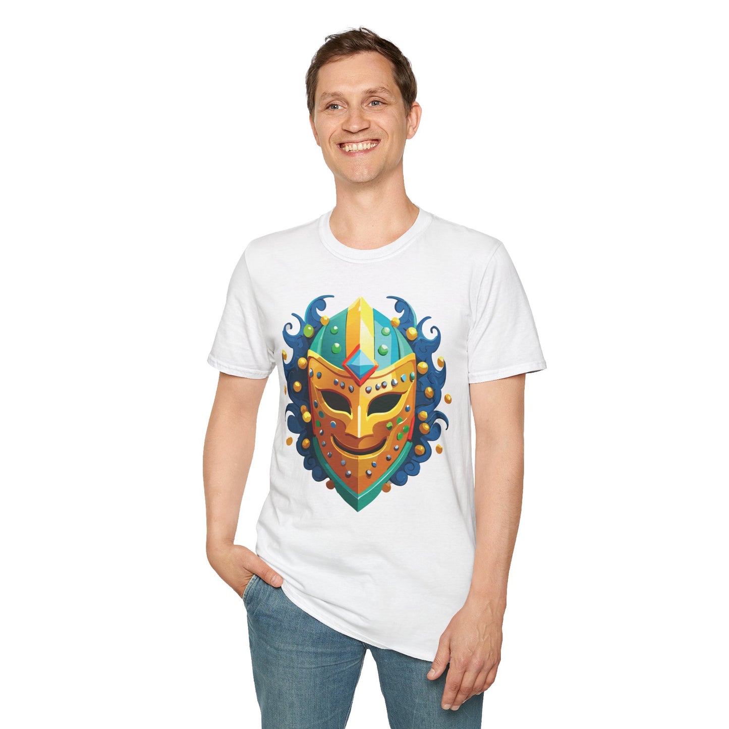 Mask Tee Shirt, Mask Shirt, Shirt with Mask, Masquerade Tees