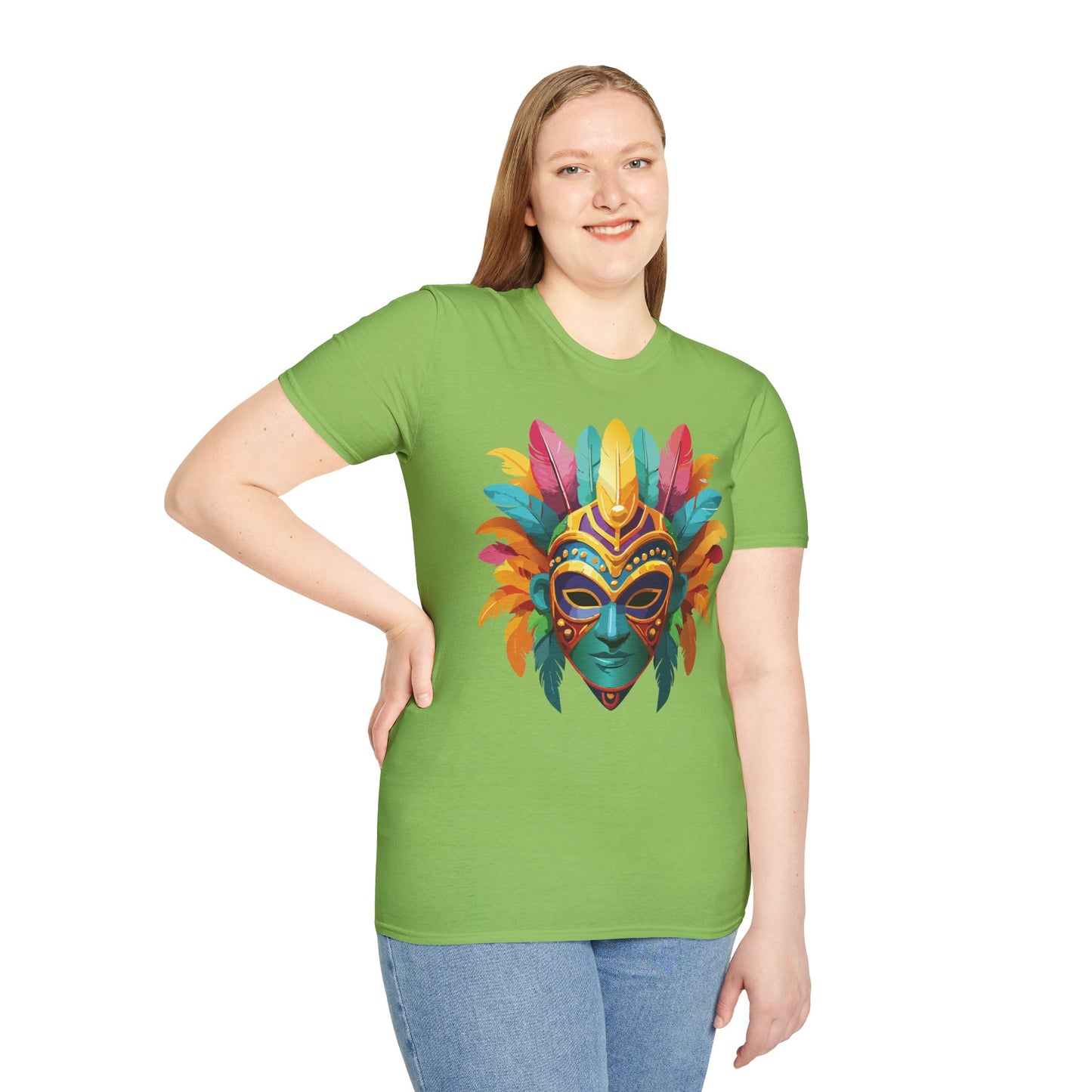 Mask Tee Shirt, Mask Shirt, Shirt with Mask, Masquerade Tees