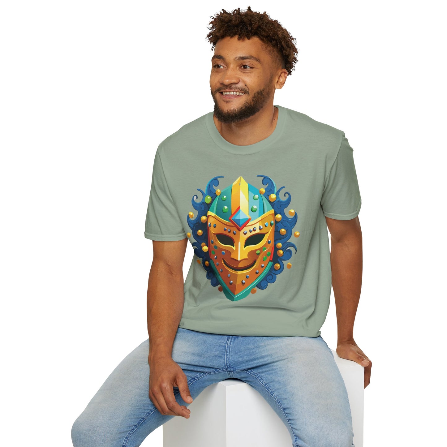 Mask Tee Shirt, Mask Shirt, Shirt with Mask, Masquerade Tees