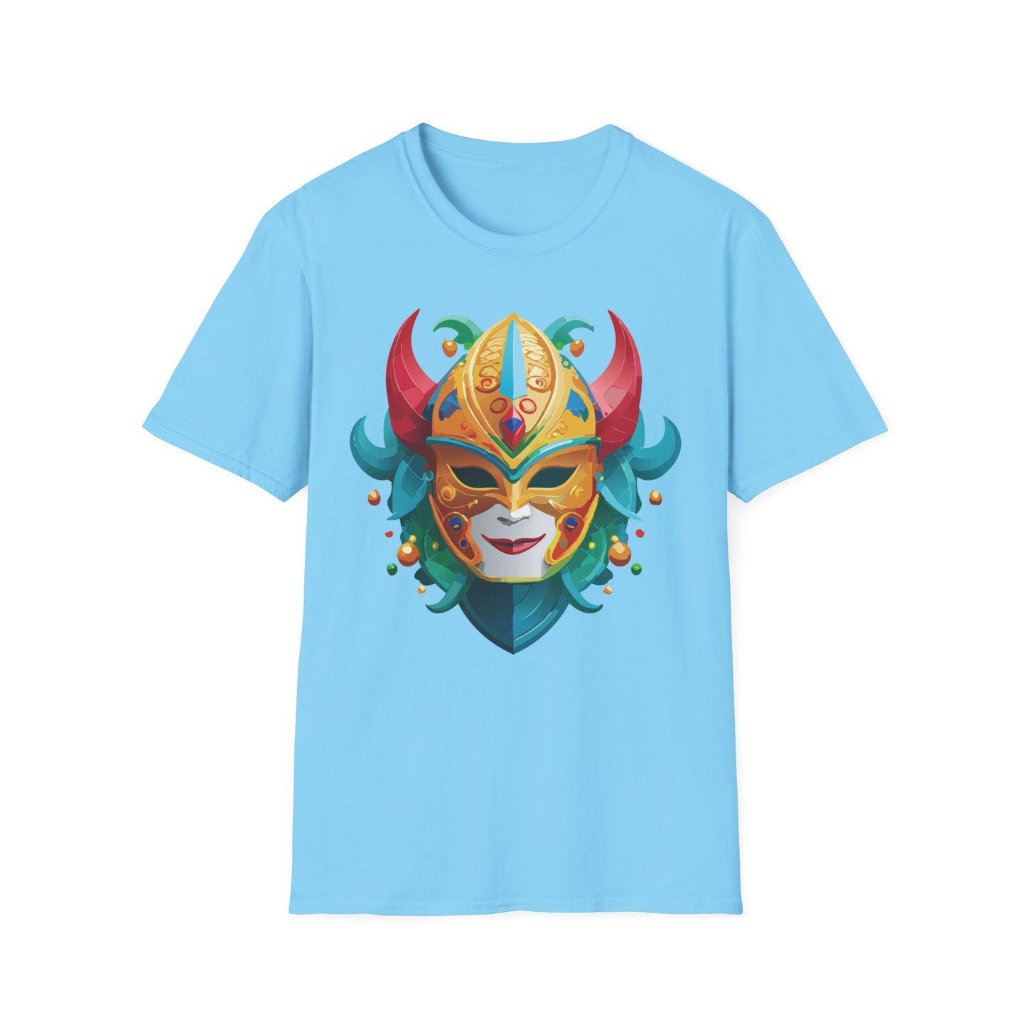 Mask Tee Shirt, Mask Shirt, Shirt with Mask, Masquerade Tees