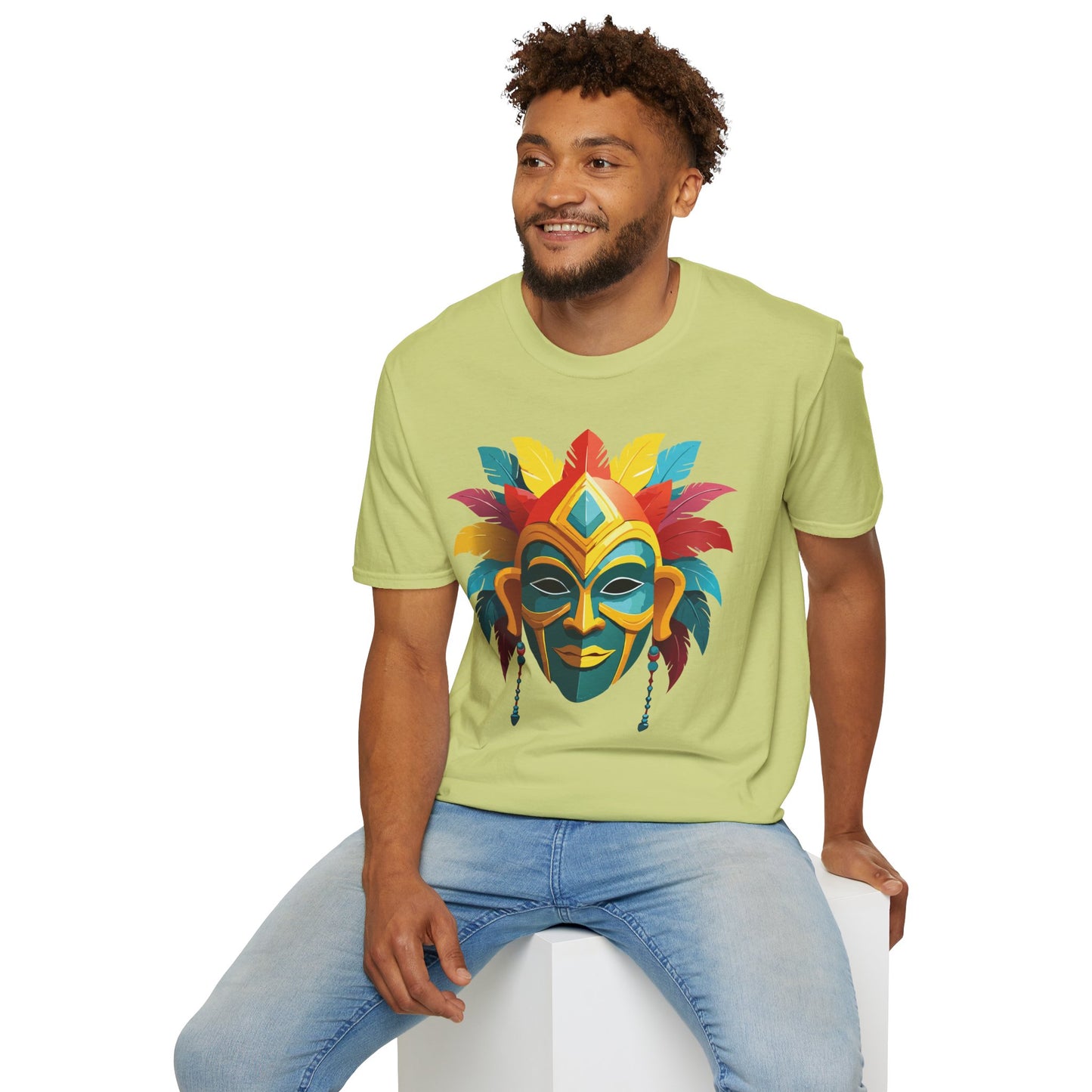 Mask Tee Shirt, Mask Shirt, Shirt with Mask, Masquerade Tees