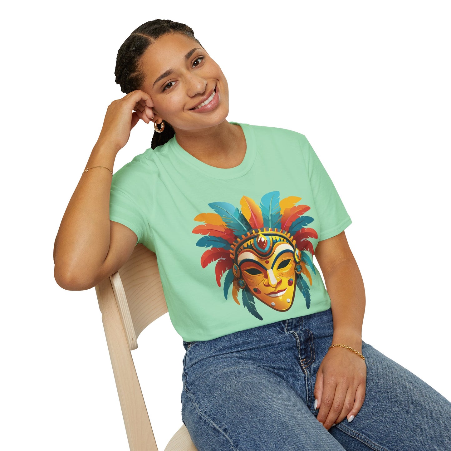 Mask Tee Shirt, Mask Shirt, Shirt with Mask, Masquerade Tees