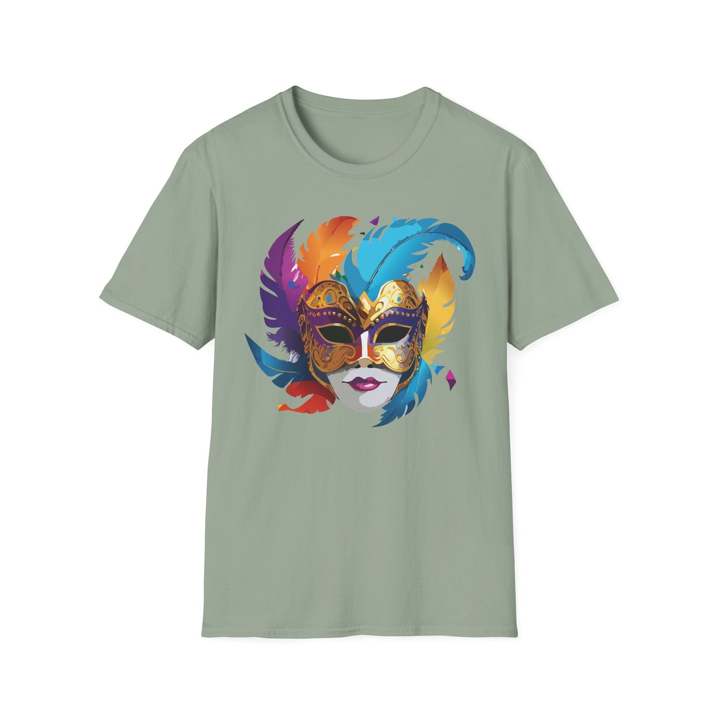 Mask Tee Shirt, Mask Shirt, Shirt with Mask, Masquerade Tees