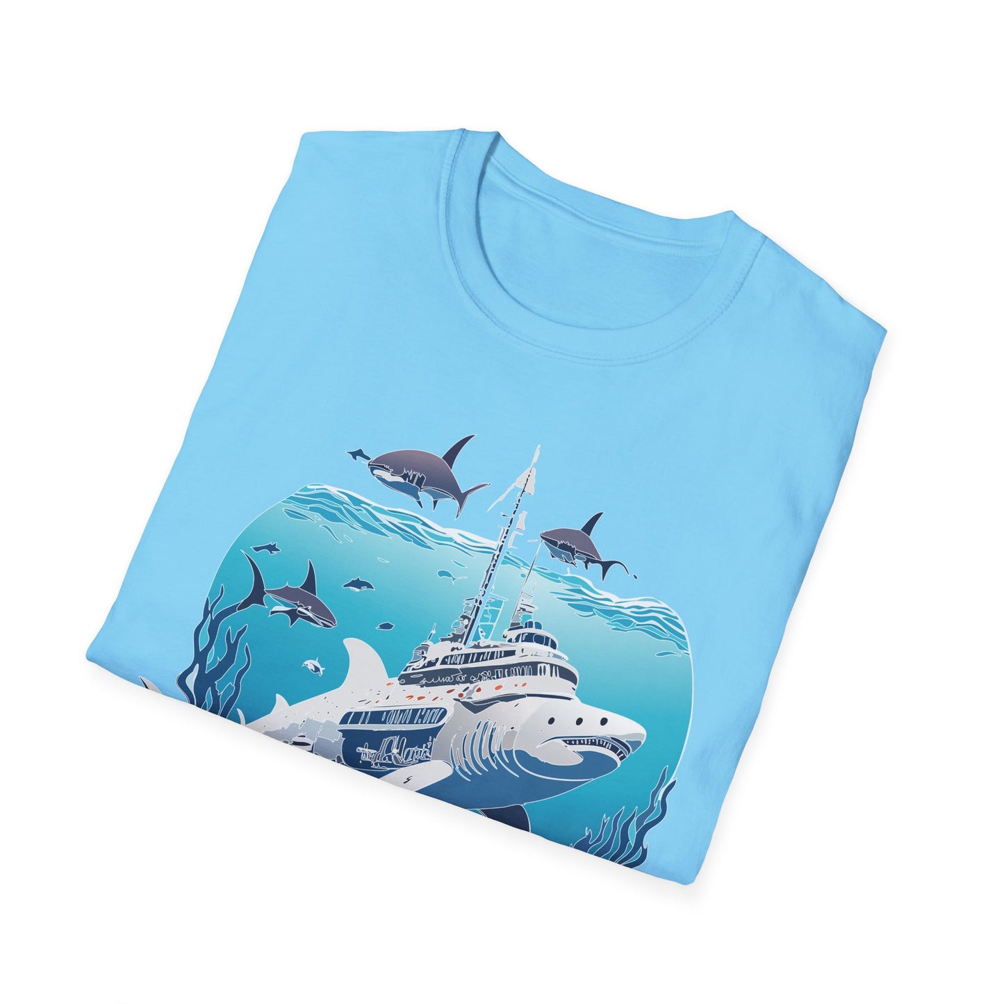 Ocean Tee Shirt, Ocean Shirt, Shirt with Ocean, U boat Tees, Shirt with U-Boat