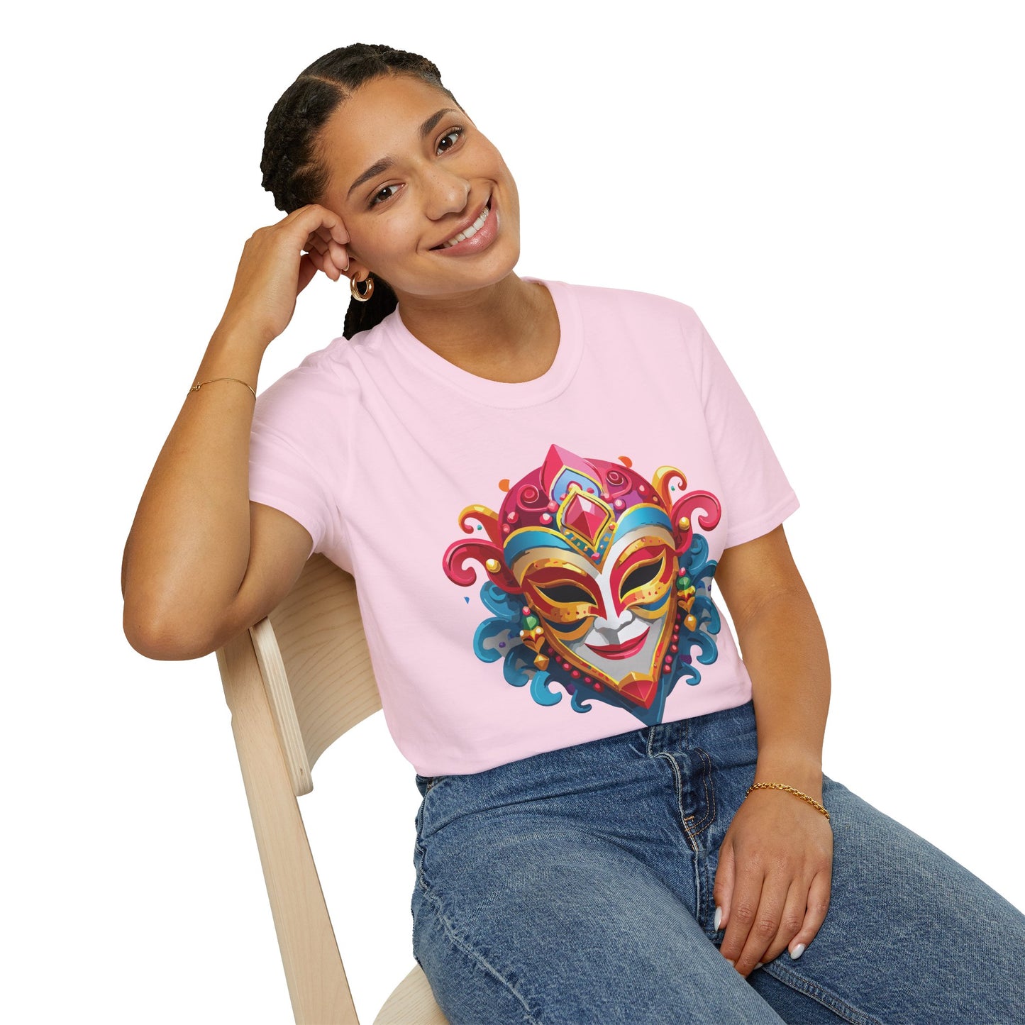 Mask Tee Shirt, Mask Shirt, Shirt with Mask, Masquerade Tees