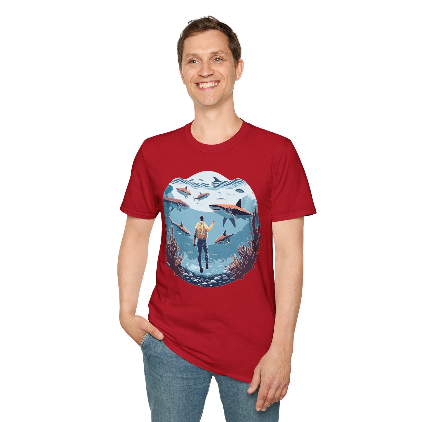 Ocean Tee Shirt, Ocean Shirt, Shirt with Ocean, U boat Tees, Shirt with U-Boat