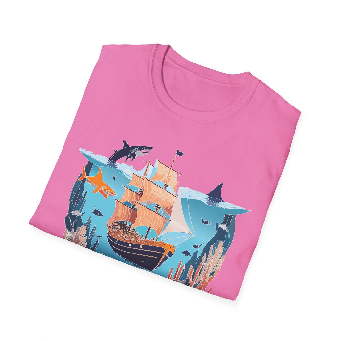 Ocean Tee Shirt, Ocean Shirt, Shirt with Ocean, U boat Tees, Shirt with U-Boat