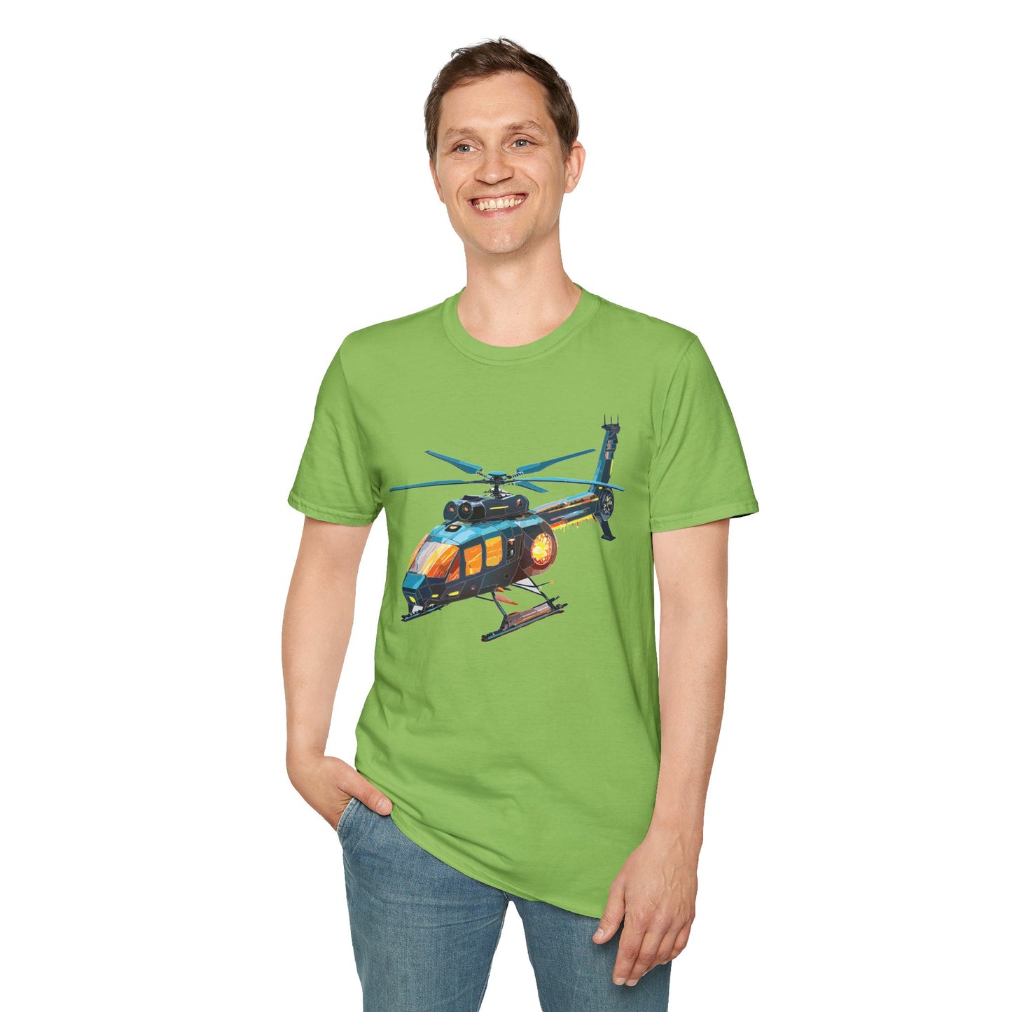 Chopper Shirt, Helicopter Shirt, Shirt with Helicopter, T Shirt with Chopper