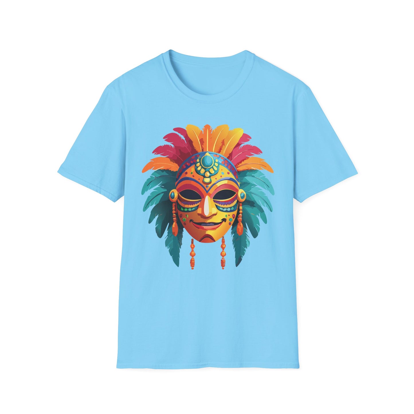 Mask Tee Shirt, Mask Shirt, Shirt with Mask, Masquerade Tees