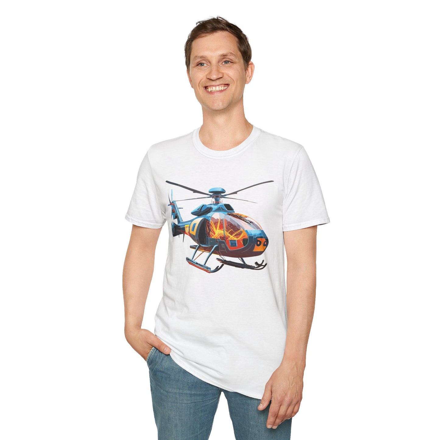 Chopper Shirt, Helicopter Shirt, Shirt with Helicopter, T Shirt with Chopper