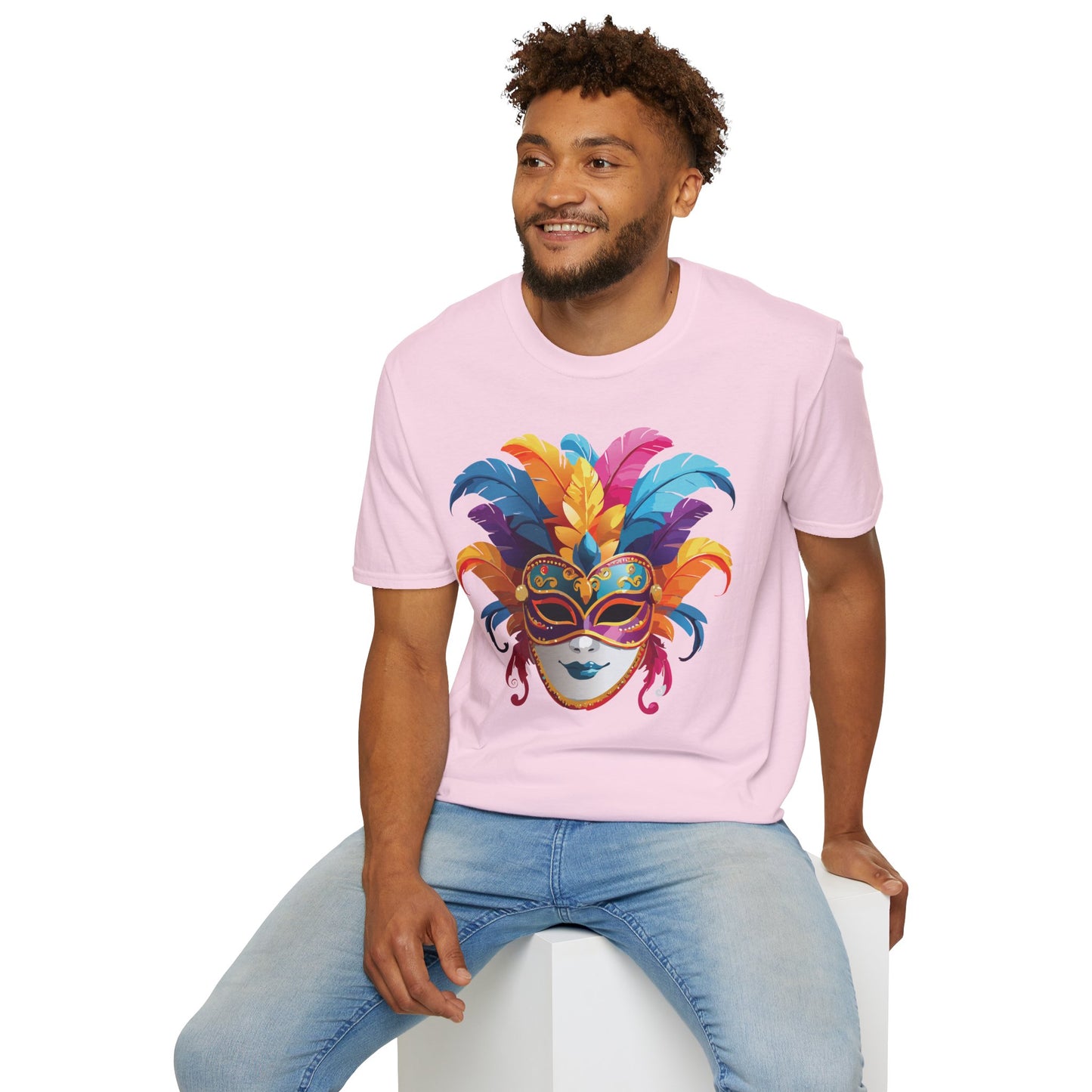 Mask Tee Shirt, Mask Shirt, Shirt with Mask, Masquerade Tees