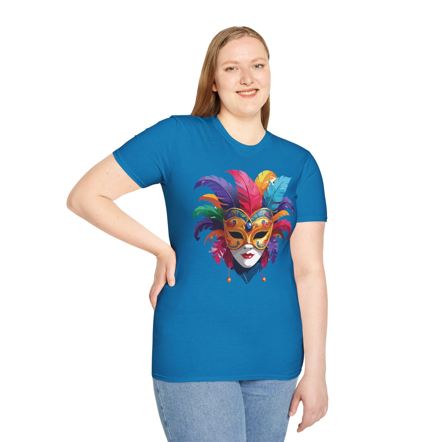 Mask Tee Shirt, Mask Shirt, Shirt with Mask, Masquerade Tees