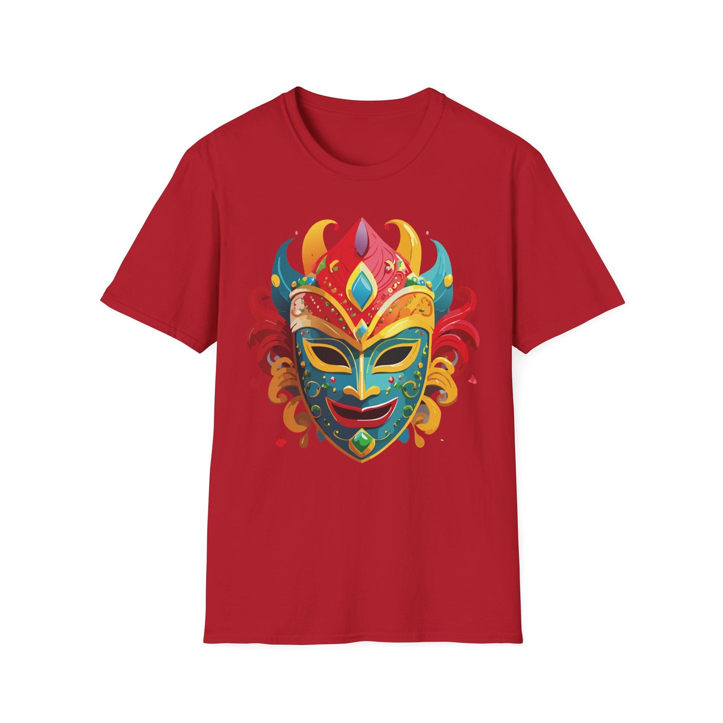 Mask Tee Shirt, Mask Shirt, Shirt with Mask, Masquerade Tees