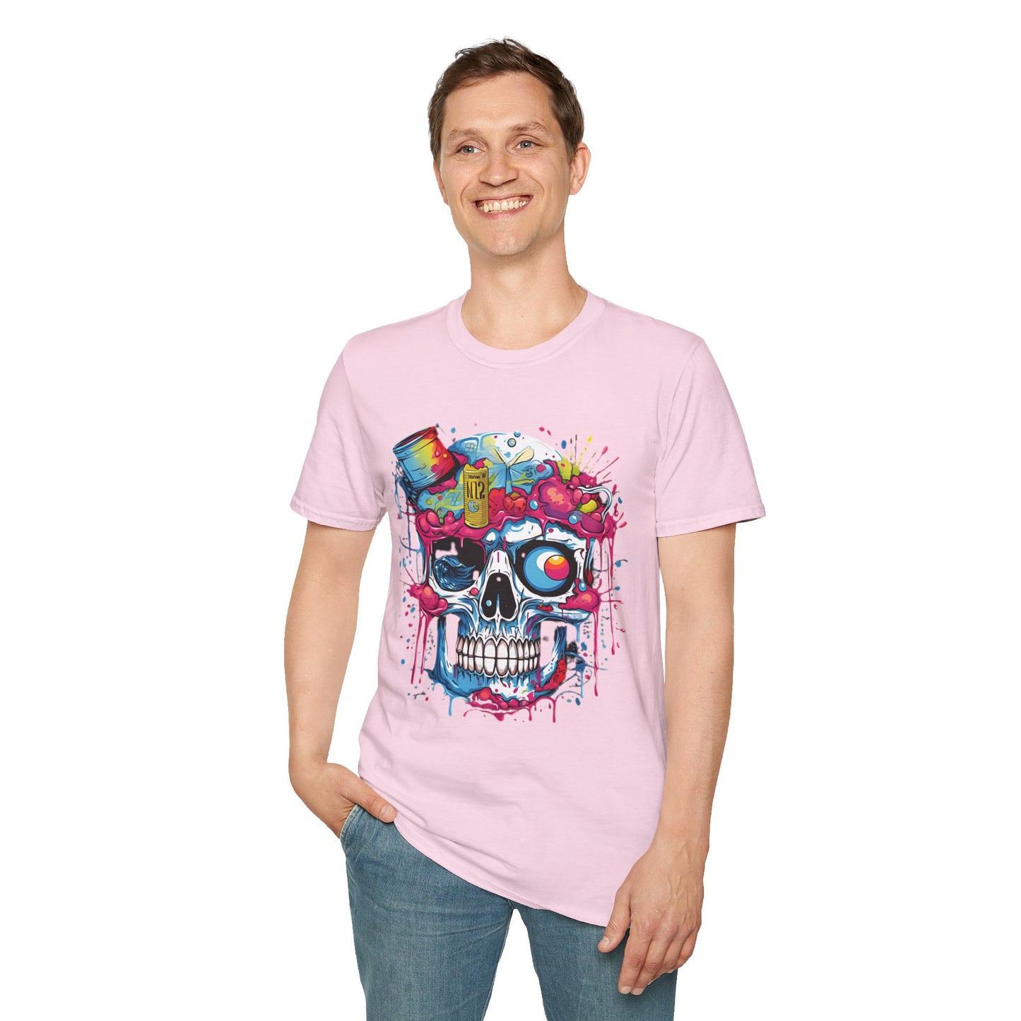 Skull Tee Shirt, Skeleton Shirt, Shirt with Skull, Shirt with Skeleton
