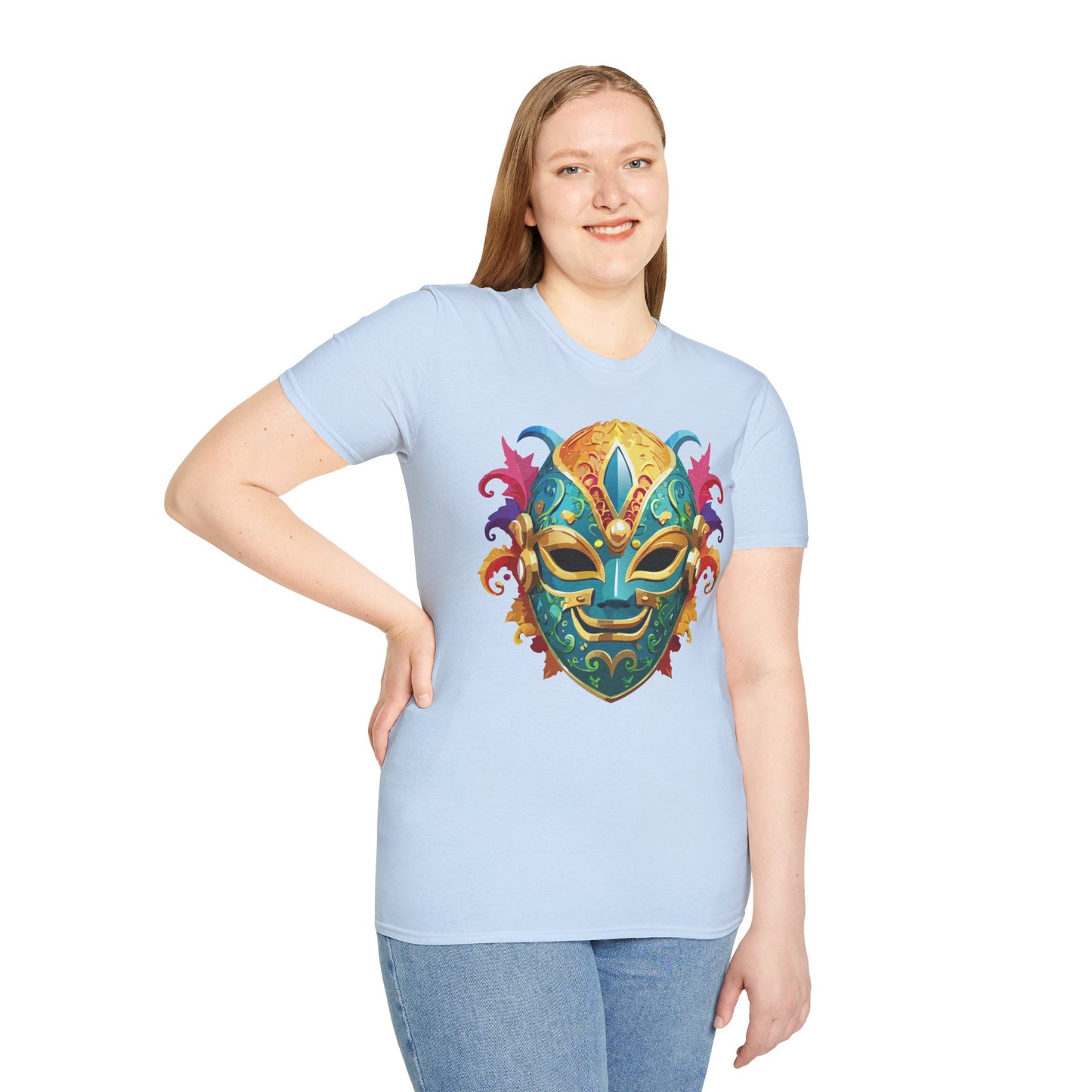 Mask Tee Shirt, Mask Shirt, Shirt with Mask, Masquerade Tees