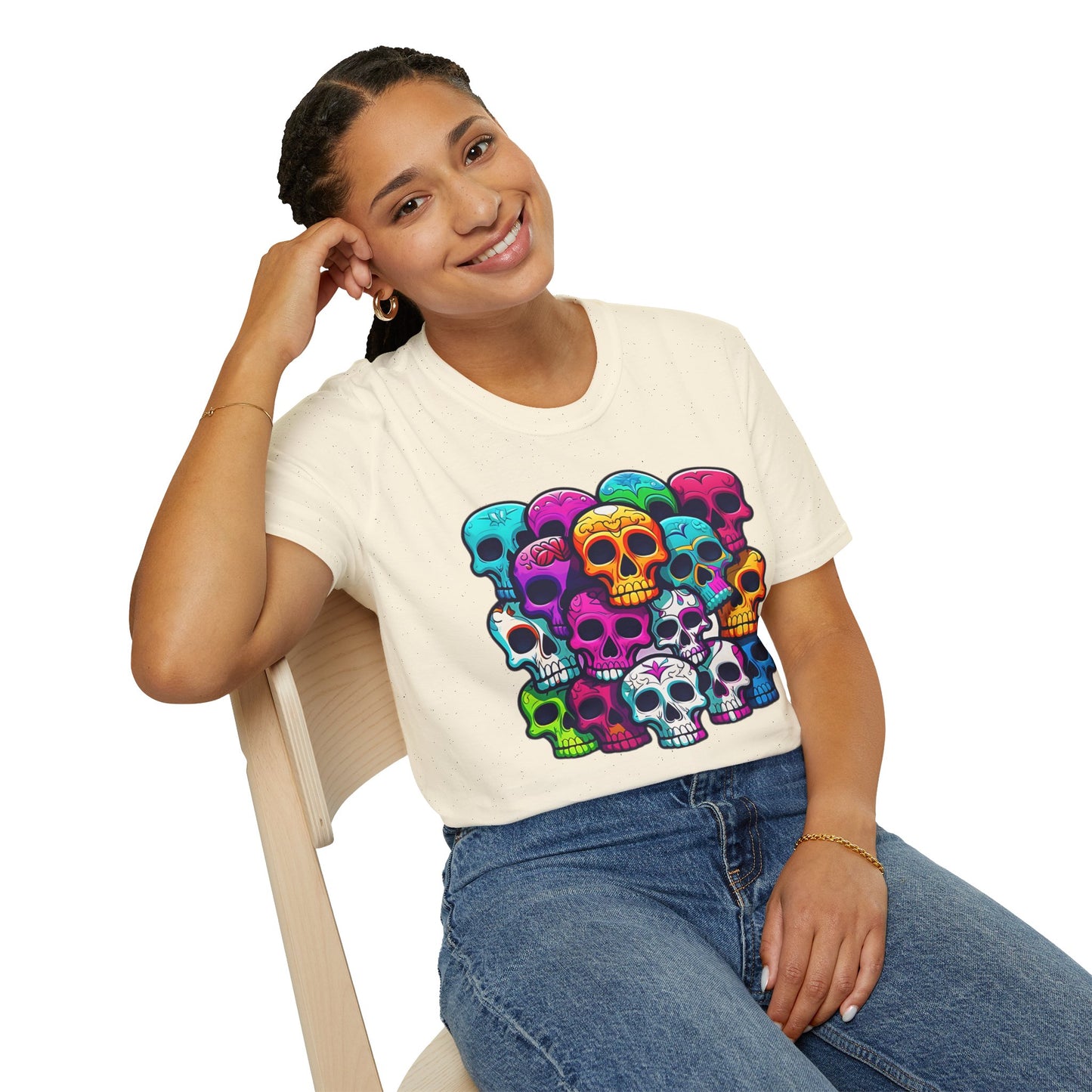 Skull Tee Shirt, Skeleton Shirt, Shirt with Skull, Shirt with Skeleton