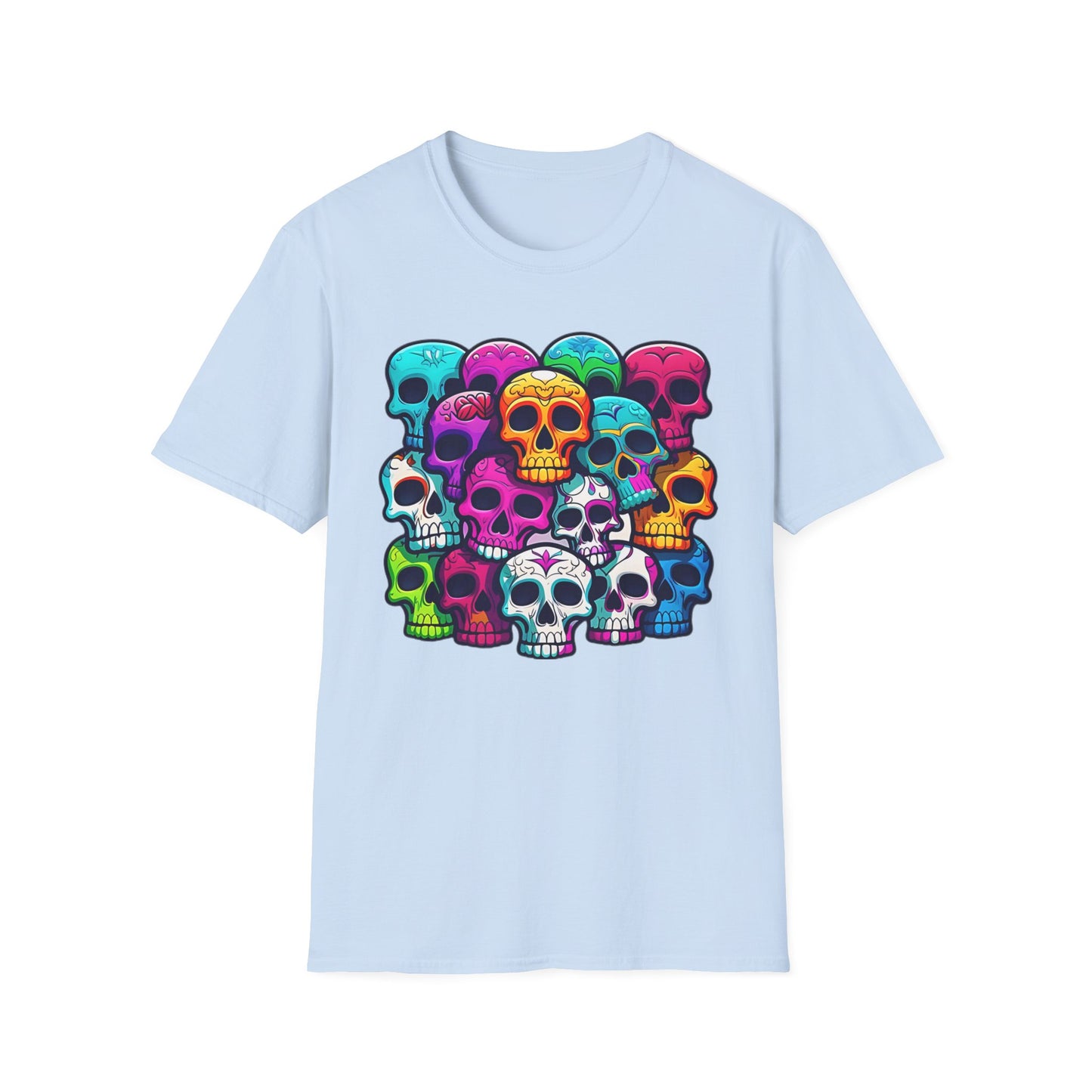 Skull Tee Shirt, Skeleton Shirt, Shirt with Skull, Shirt with Skeleton