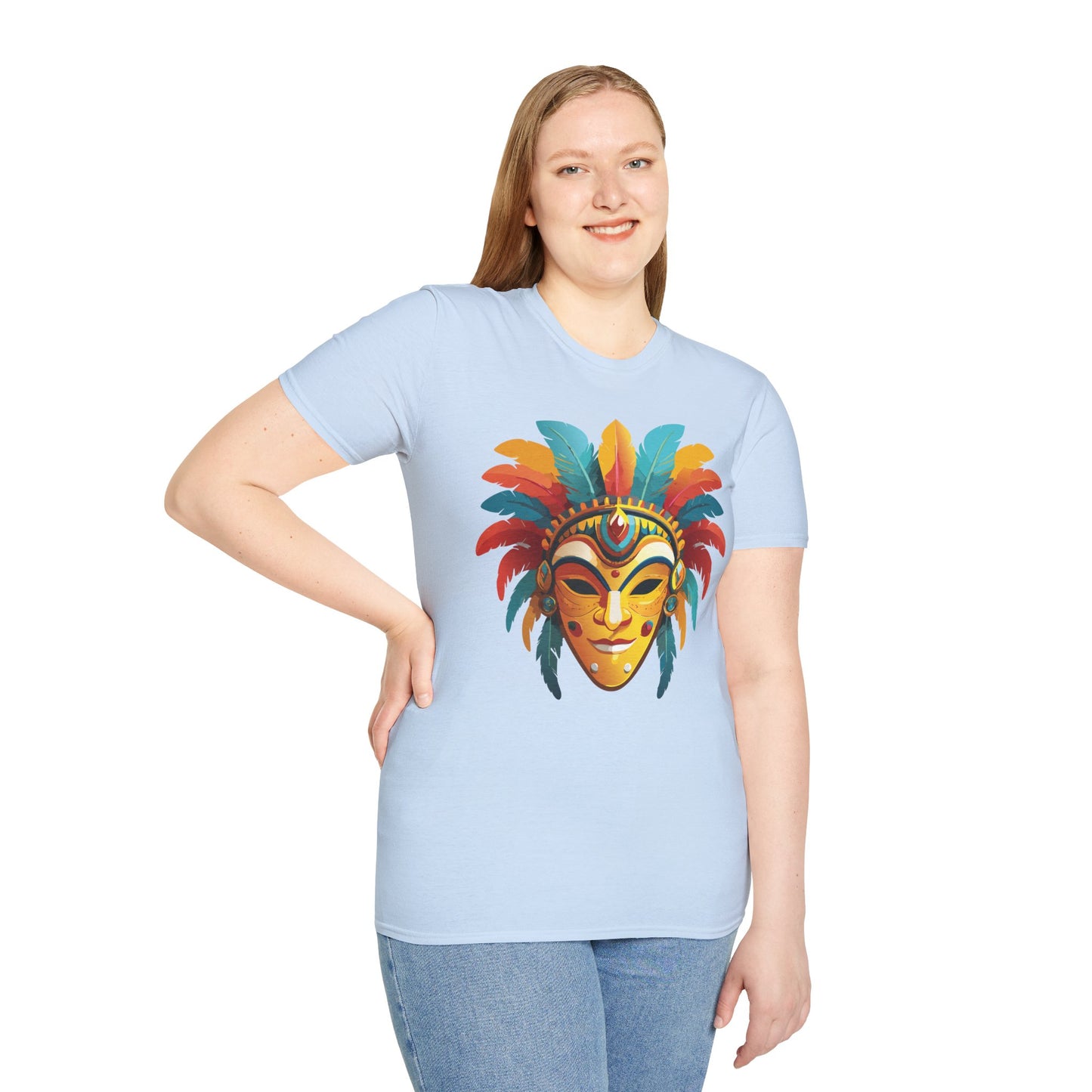 Mask Tee Shirt, Mask Shirt, Shirt with Mask, Masquerade Tees