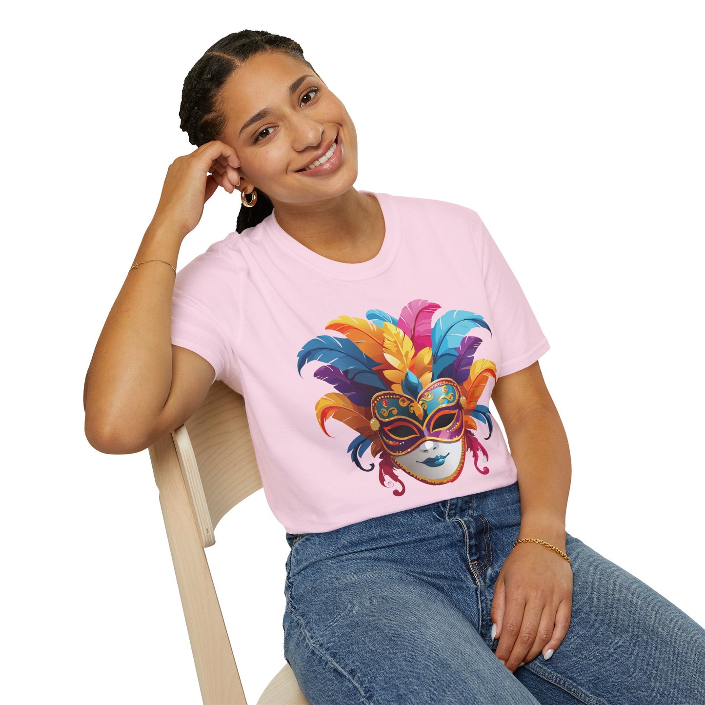 Mask Tee Shirt, Mask Shirt, Shirt with Mask, Masquerade Tees