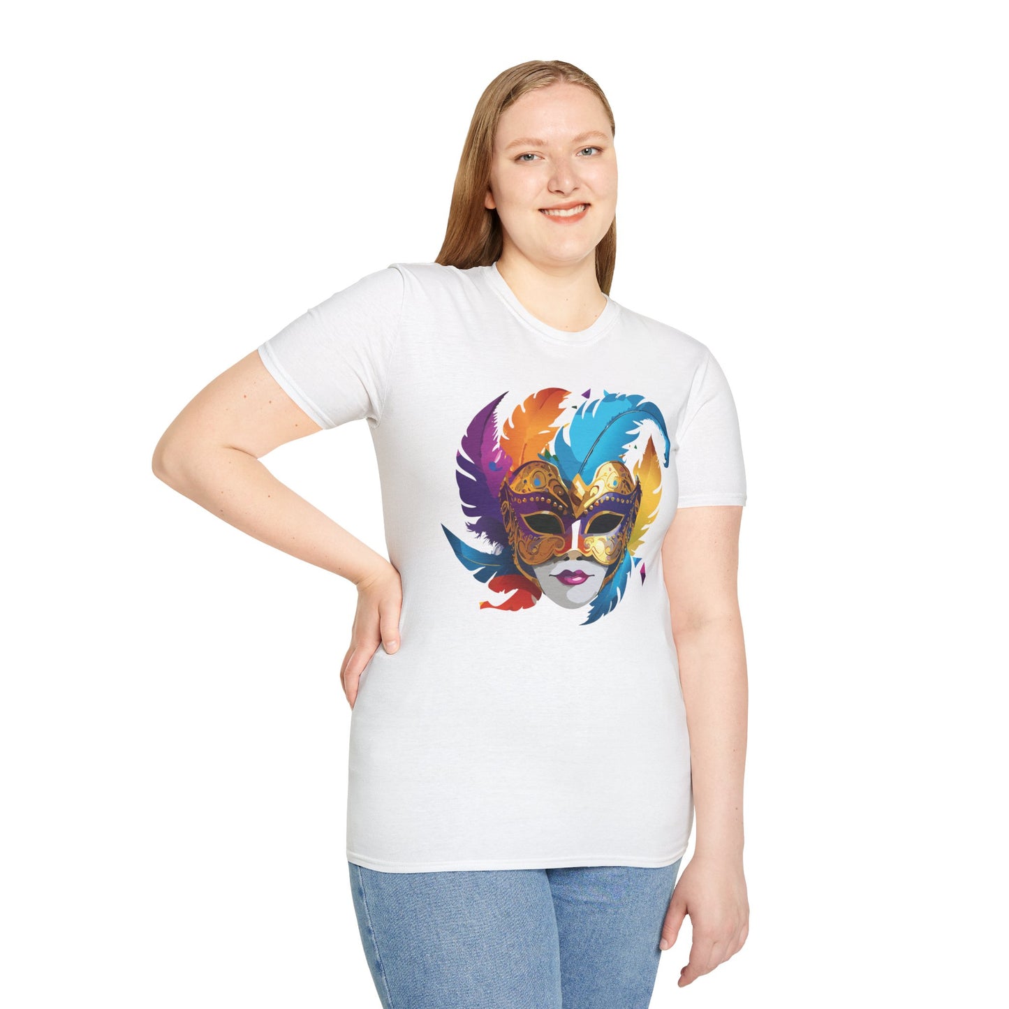 Mask Tee Shirt, Mask Shirt, Shirt with Mask, Masquerade Tees