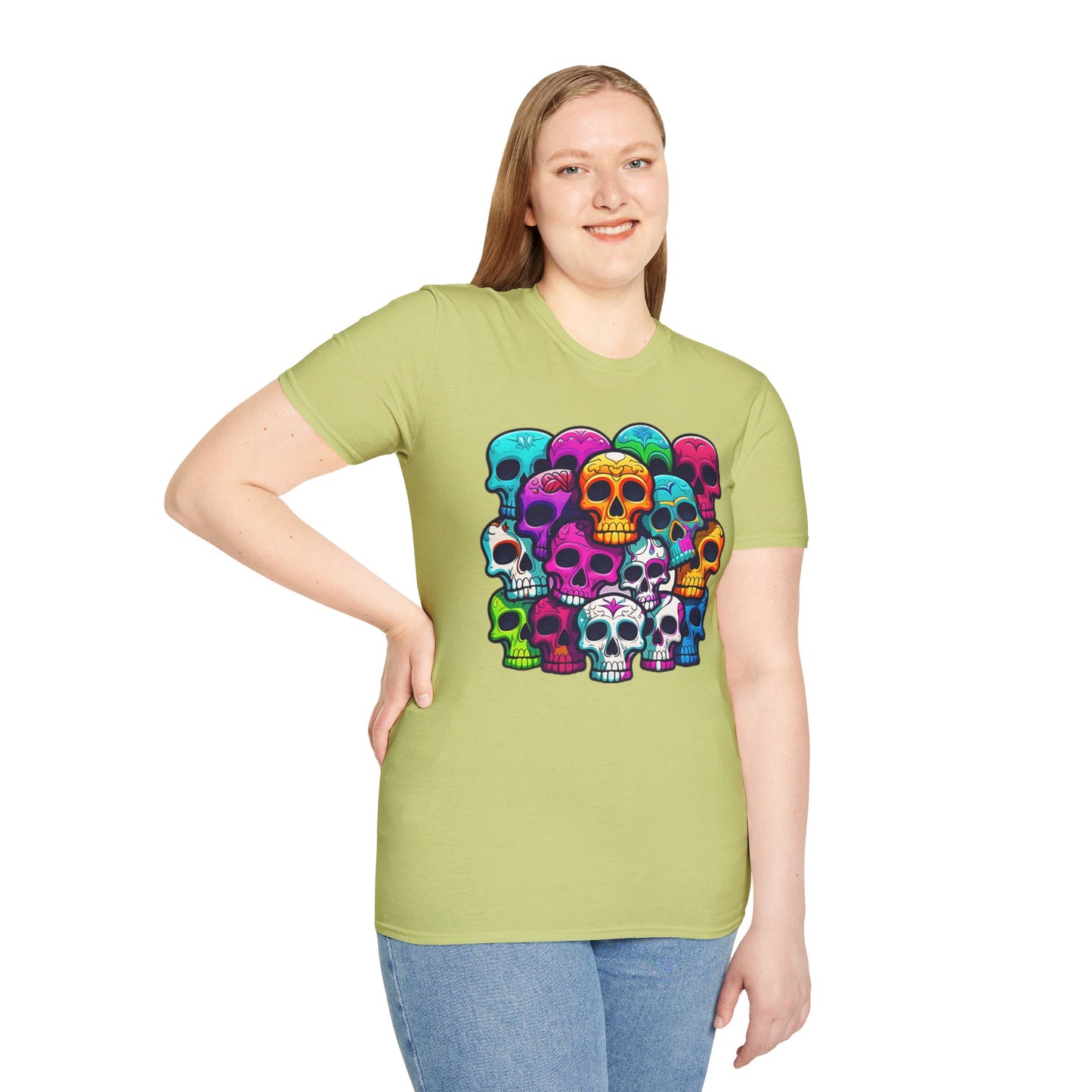 Skull Tee Shirt, Skeleton Shirt, Shirt with Skull, Shirt with Skeleton