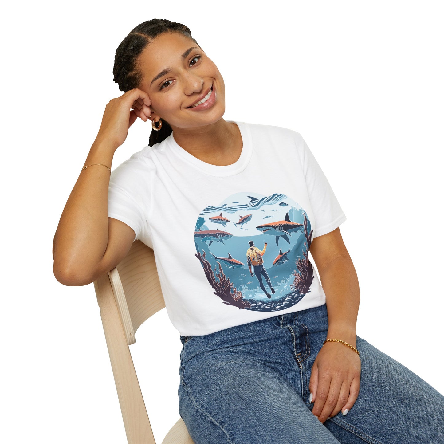 Ocean Tee Shirt, Ocean Shirt, Shirt with Ocean, U boat Tees, Shirt with U-Boat