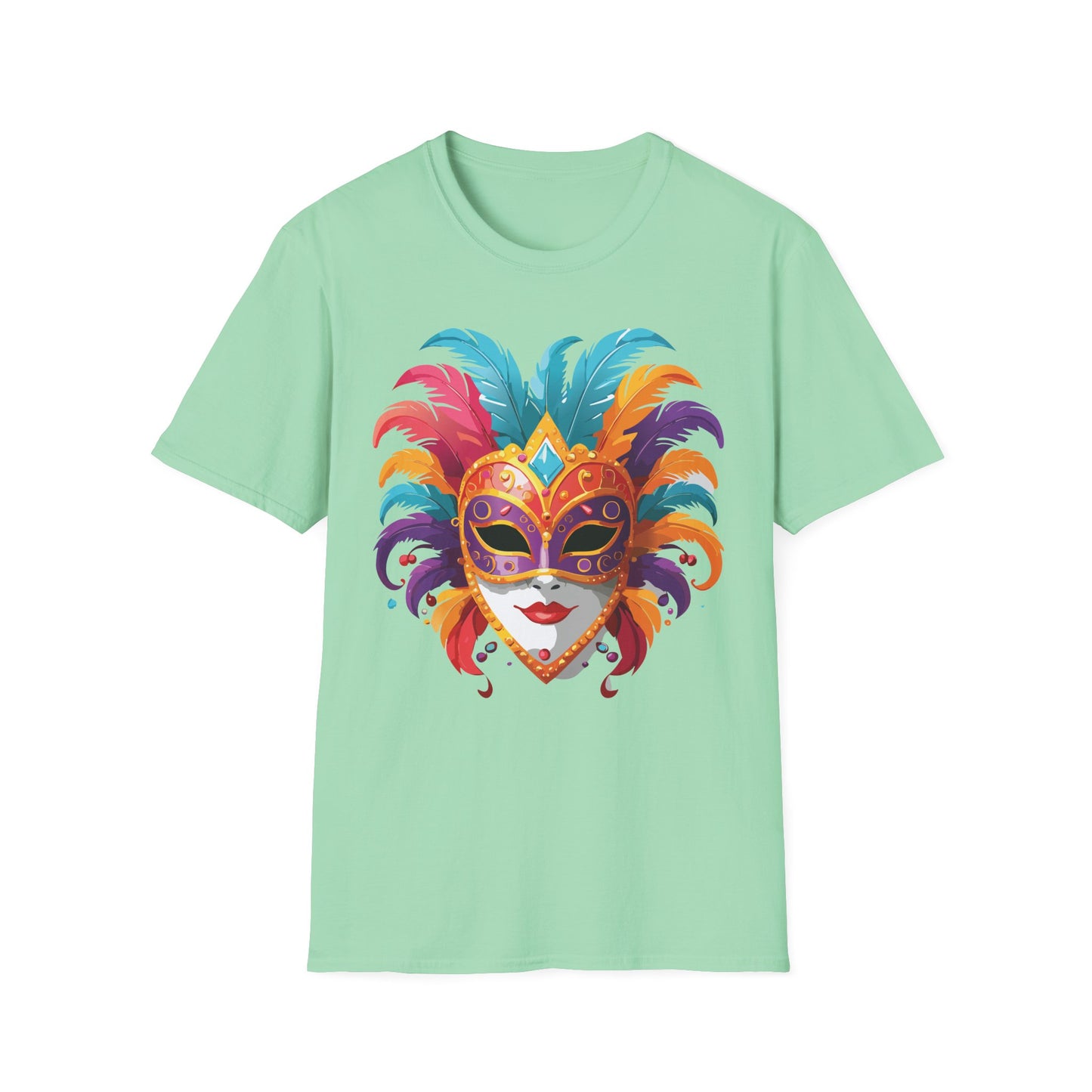 Mask Tee Shirt, Mask Shirt, Shirt with Mask, Masquerade Tees
