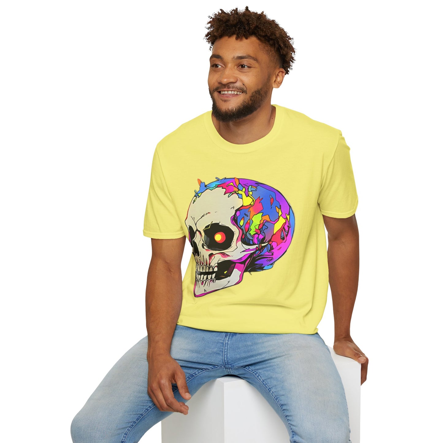 Skull Tee Shirt, Skeleton Shirt, Shirt with Skull, Shirt with Skeleton