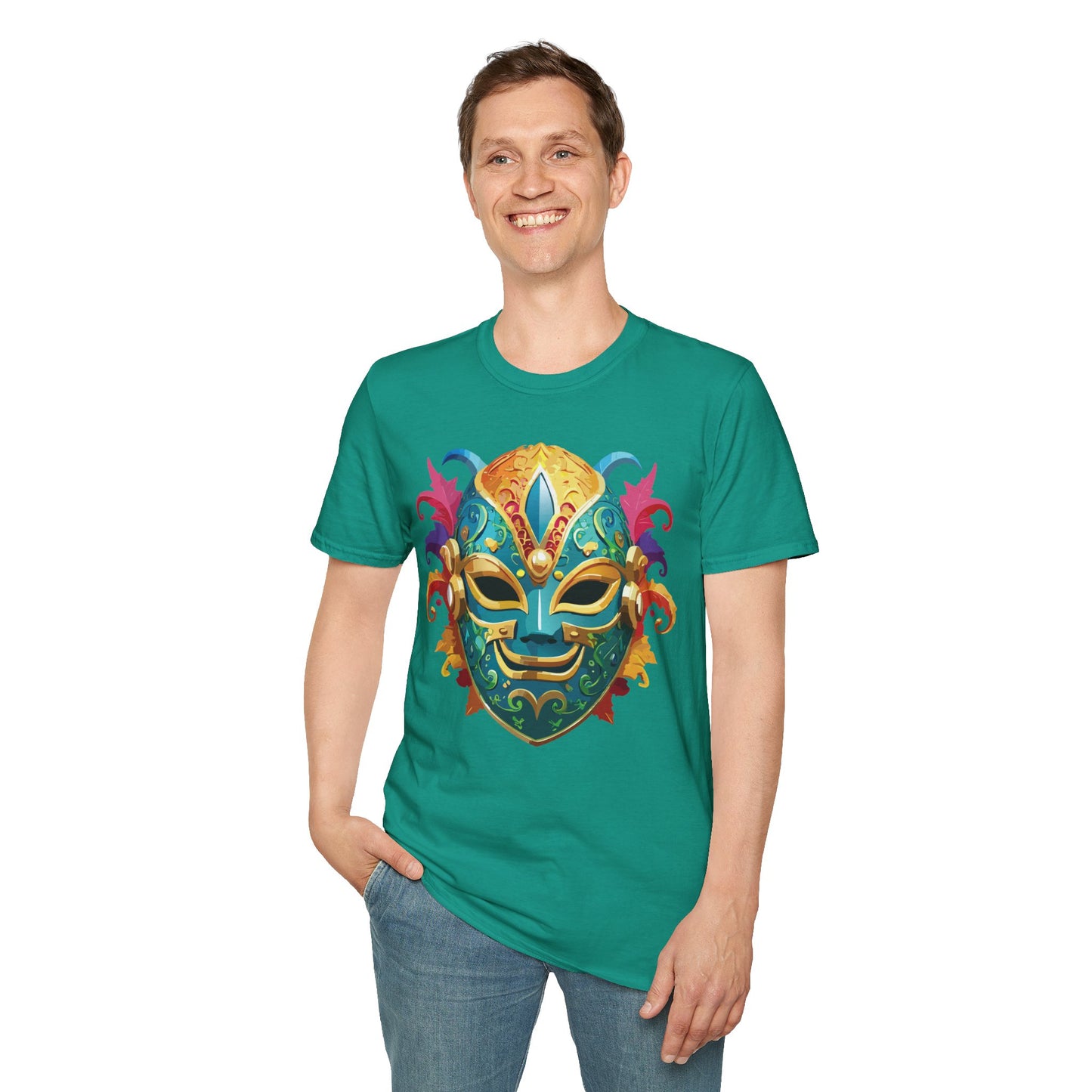 Mask Tee Shirt, Mask Shirt, Shirt with Mask, Masquerade Tees