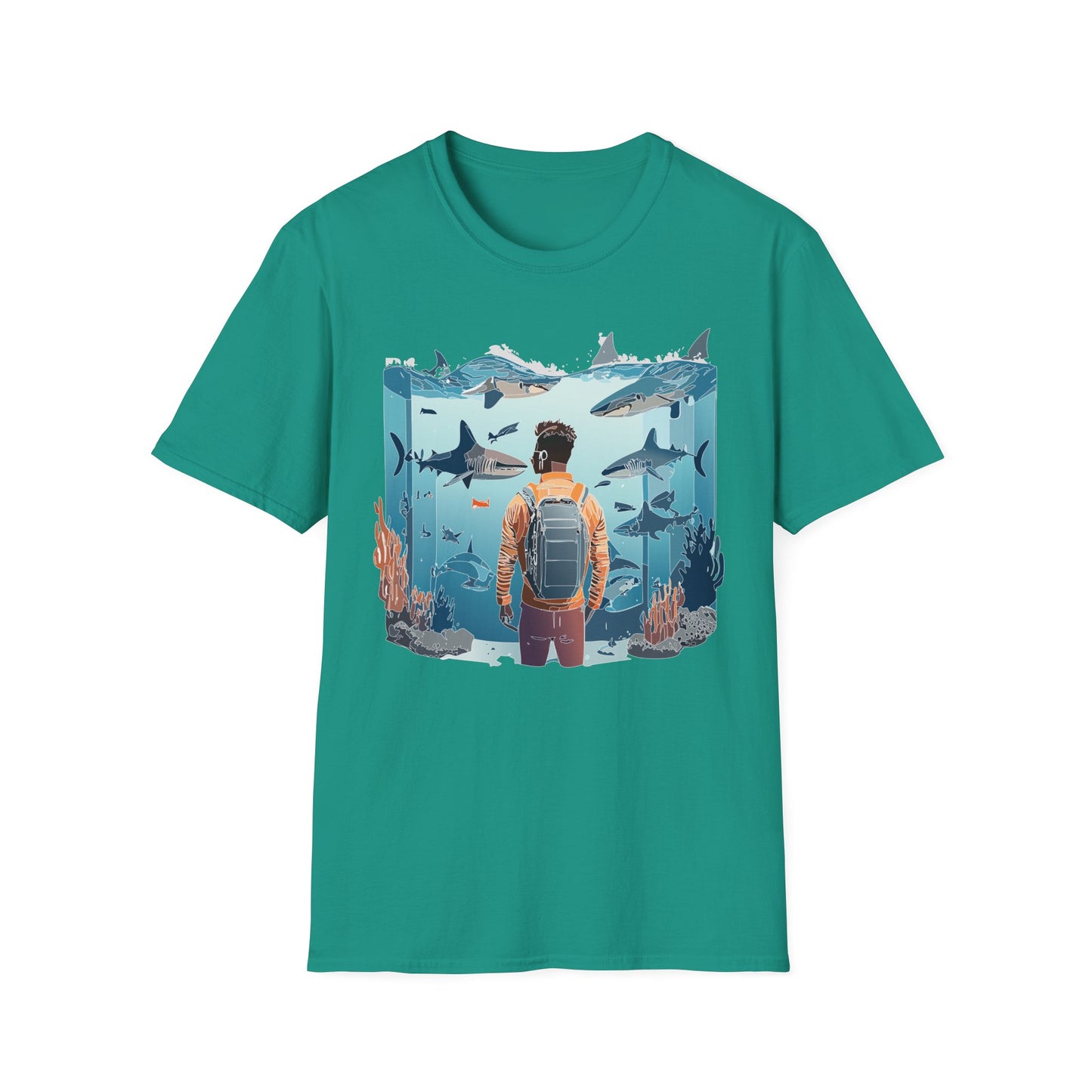 Ocean Tee Shirt, Ocean Shirt, Shirt with Ocean, U boat Tees, Shirt with U-Boat