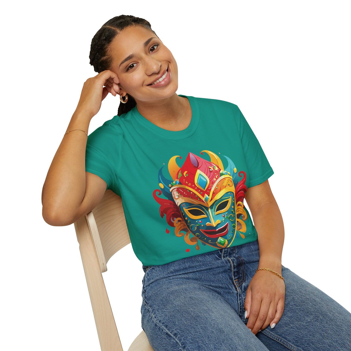 Mask Tee Shirt, Mask Shirt, Shirt with Mask, Masquerade Tees