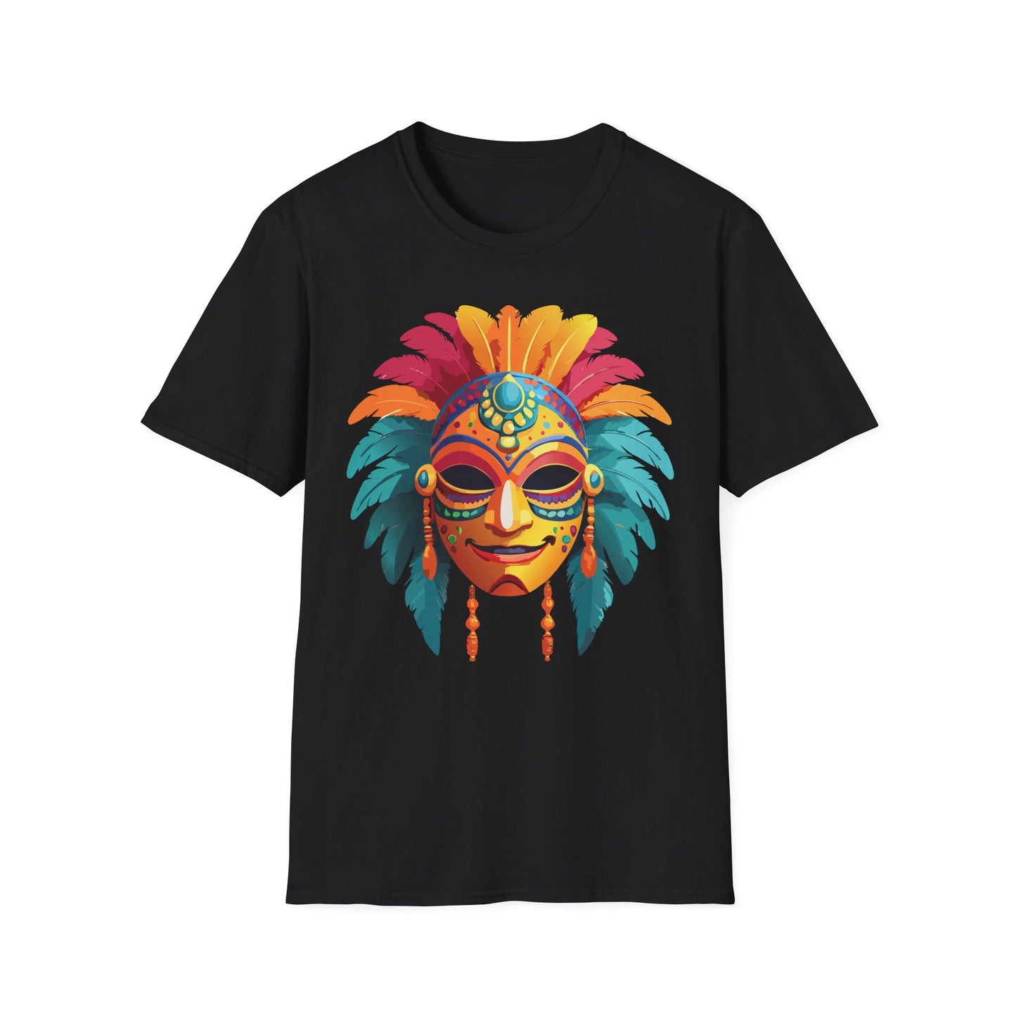 Mask Tee Shirt, Mask Shirt, Shirt with Mask, Masquerade Tees