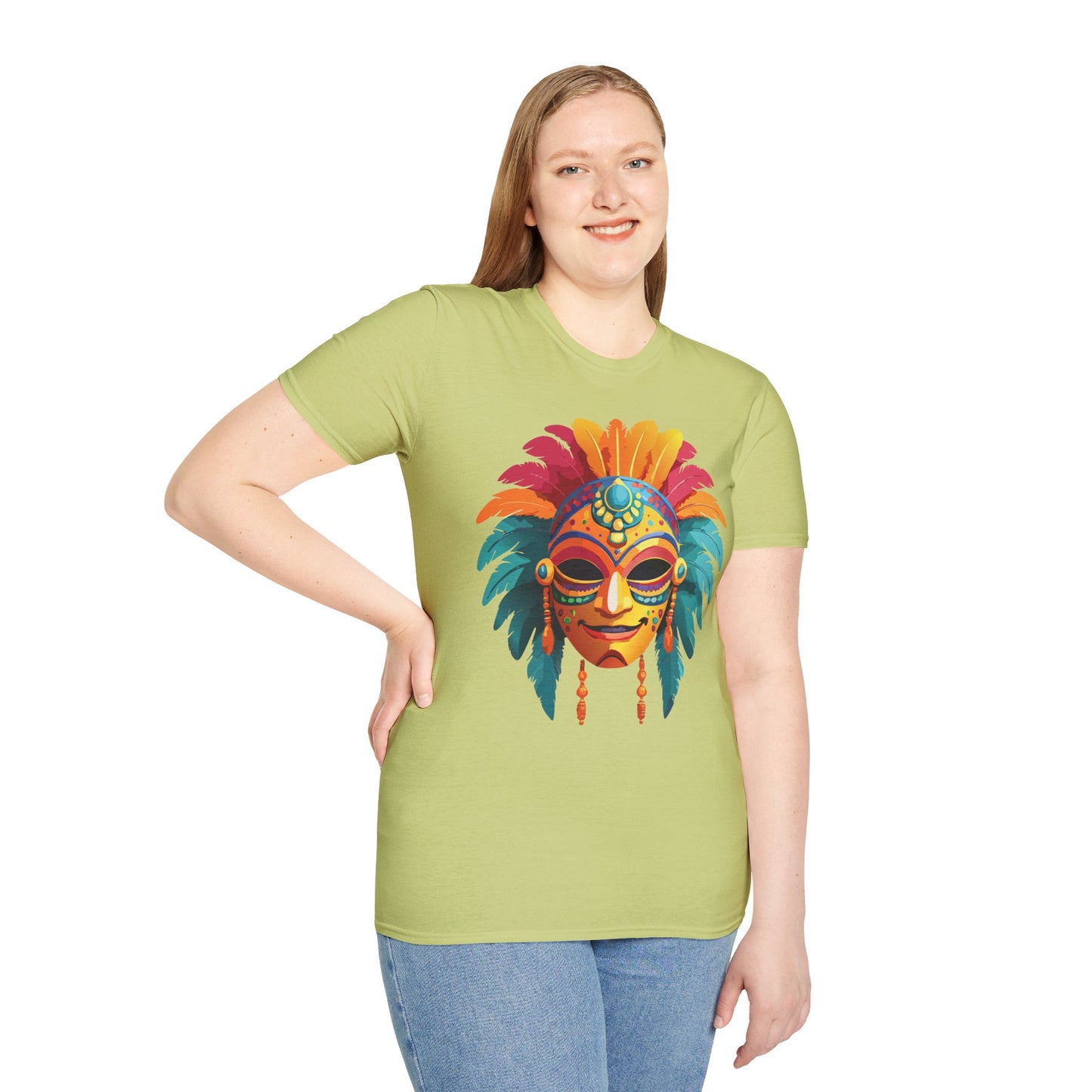 Mask Tee Shirt, Mask Shirt, Shirt with Mask, Masquerade Tees