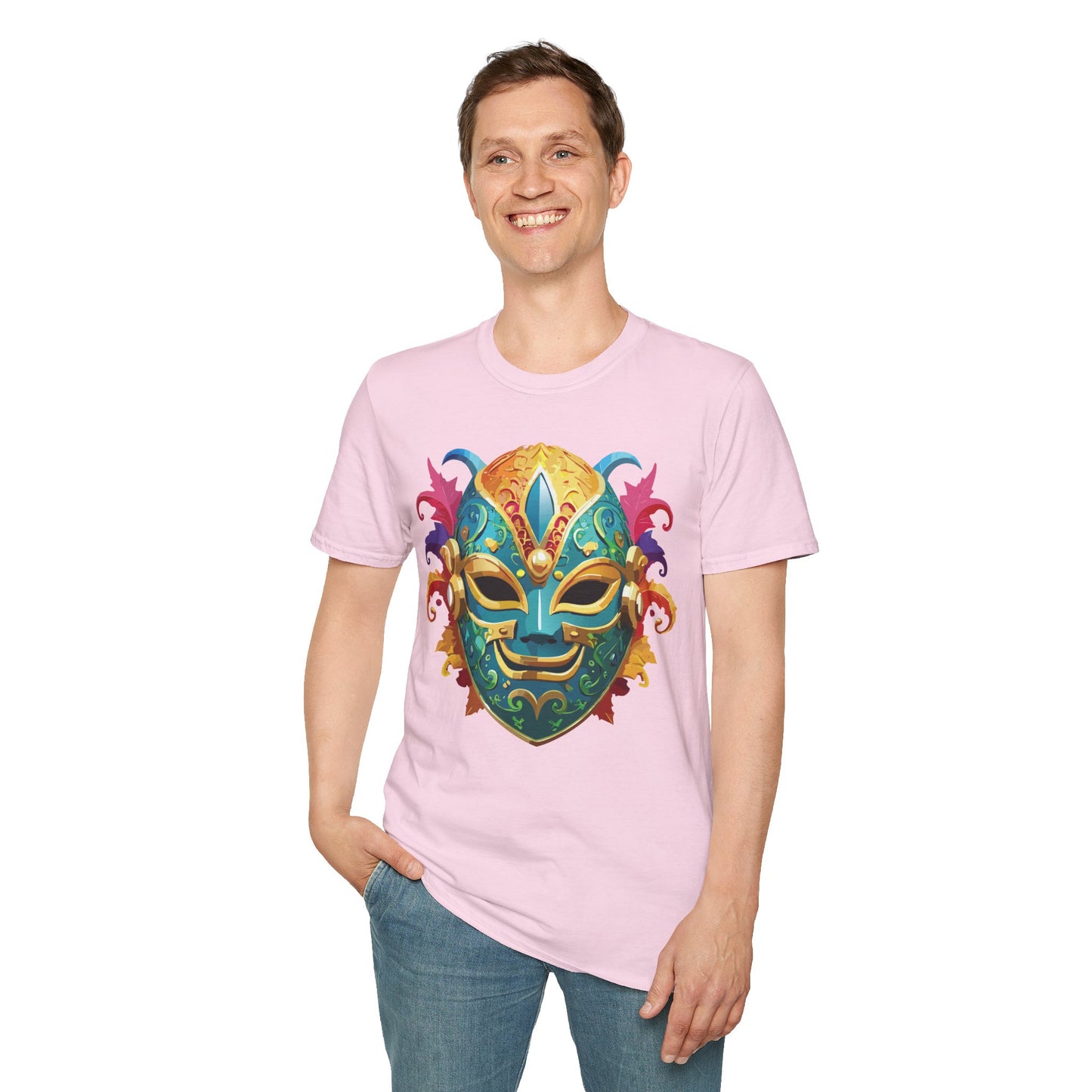 Mask Tee Shirt, Mask Shirt, Shirt with Mask, Masquerade Tees