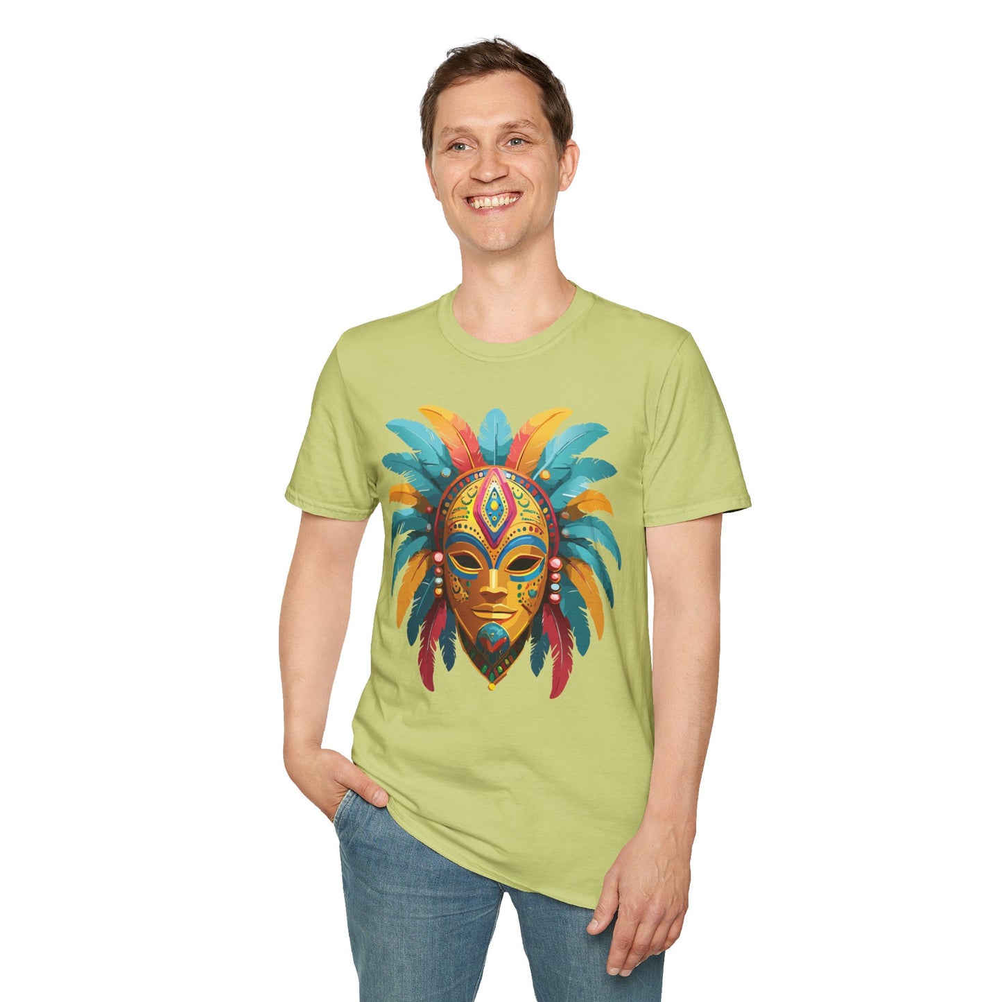 Mask Tee Shirt, Mask Shirt, Shirt with Mask, Masquerade Tees