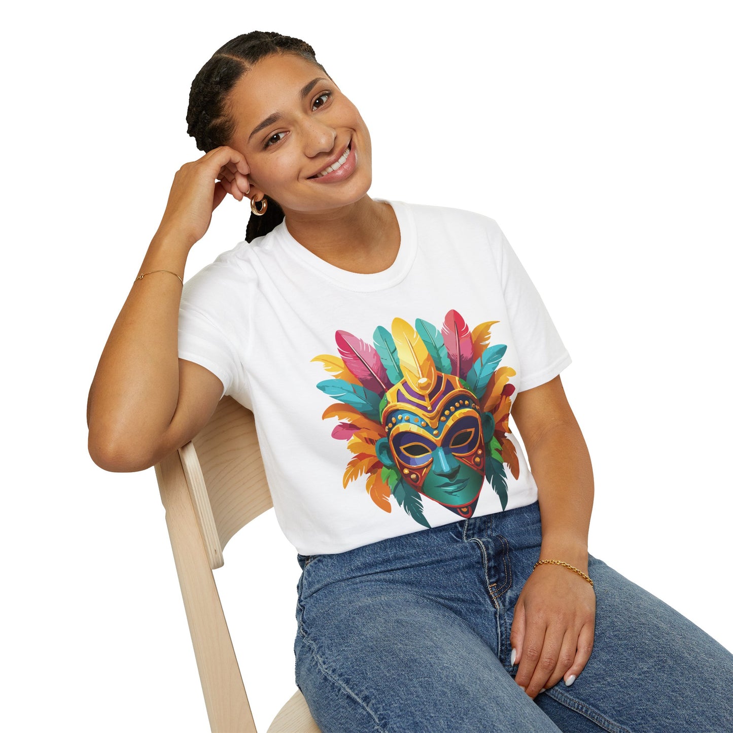 Mask Tee Shirt, Mask Shirt, Shirt with Mask, Masquerade Tees