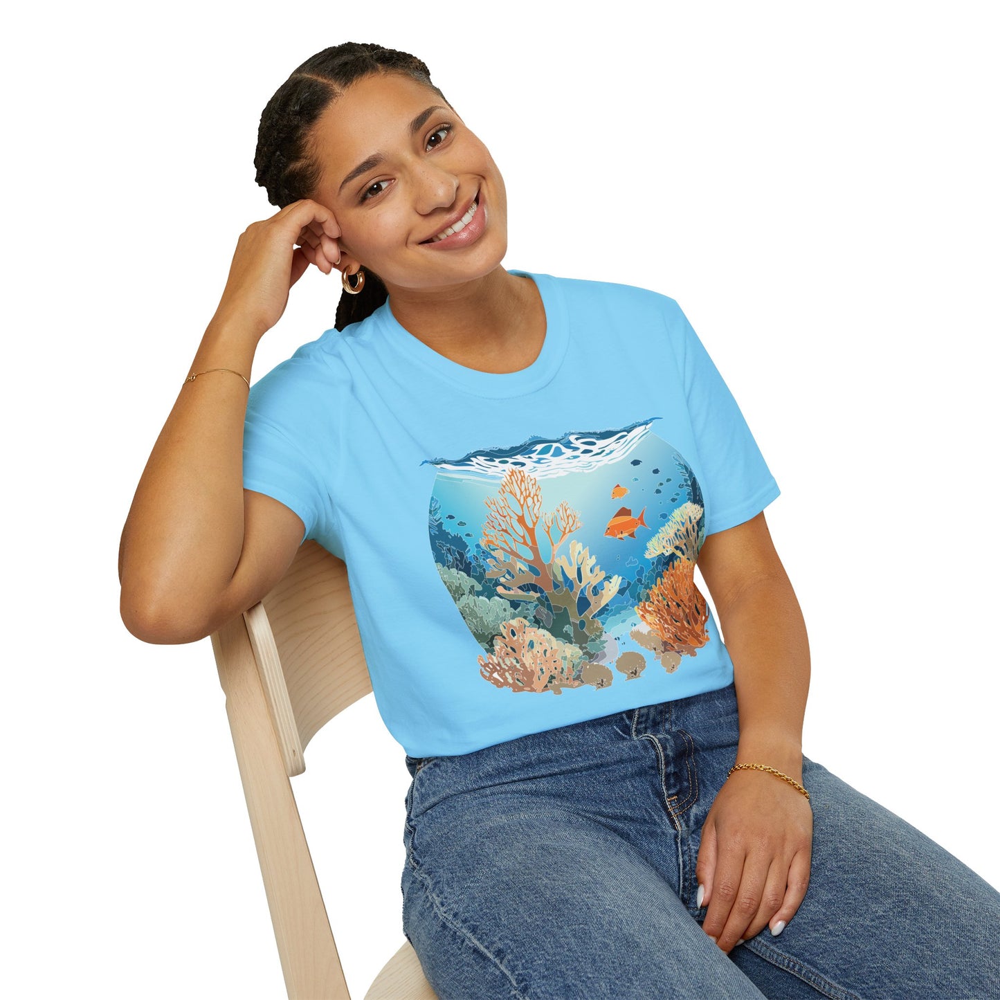 Ocean Tee Shirt, Ocean Shirt, Shirt with Ocean, U boat Tees, Shirt with U-Boat