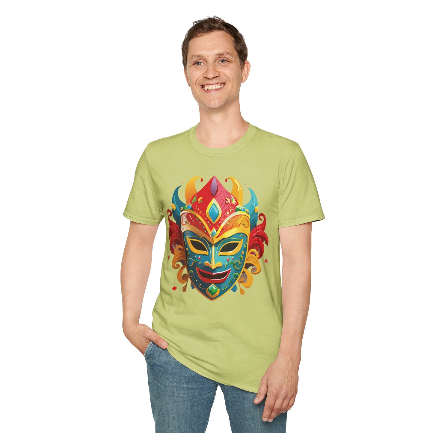 Mask Tee Shirt, Mask Shirt, Shirt with Mask, Masquerade Tees