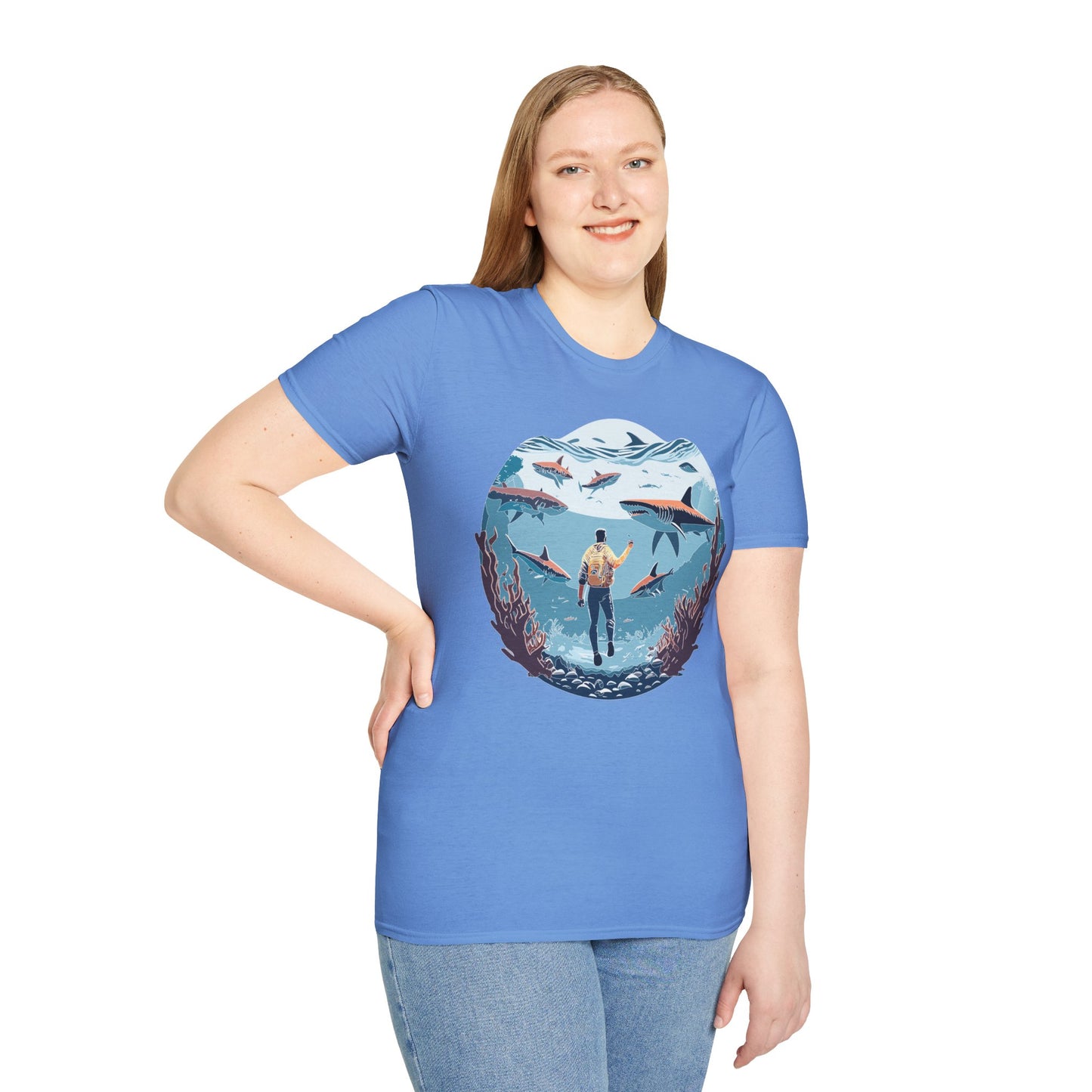 Ocean Tee Shirt, Ocean Shirt, Shirt with Ocean, U boat Tees, Shirt with U-Boat