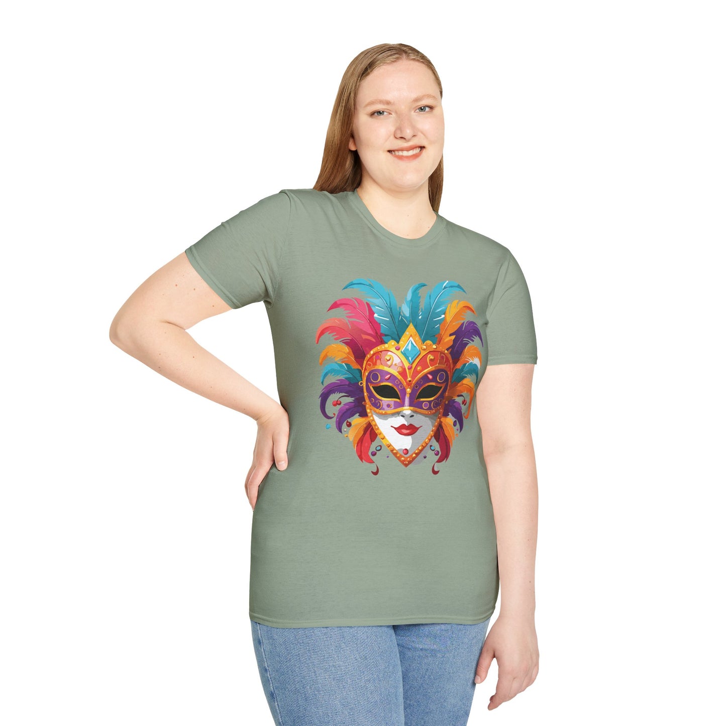 Mask Tee Shirt, Mask Shirt, Shirt with Mask, Masquerade Tees