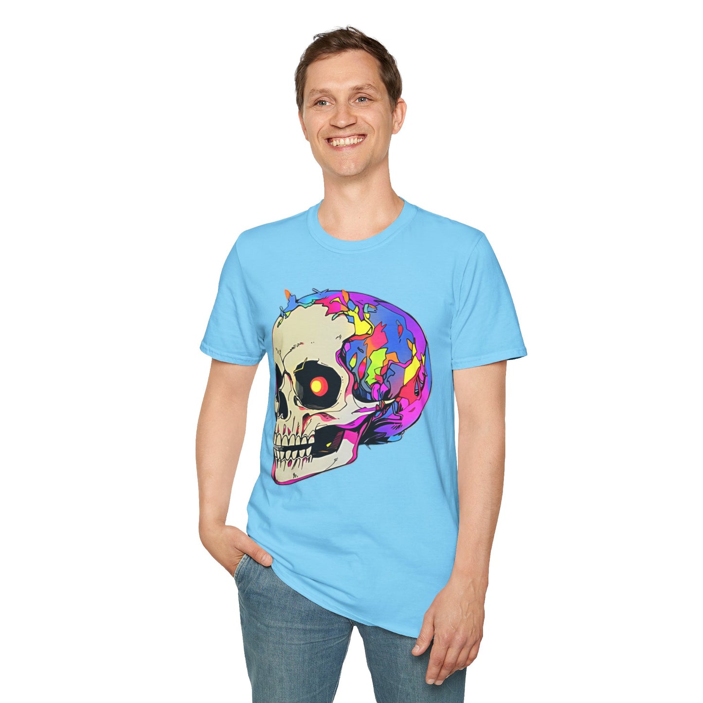 Skull Tee Shirt, Skeleton Shirt, Shirt with Skull, Shirt with Skeleton