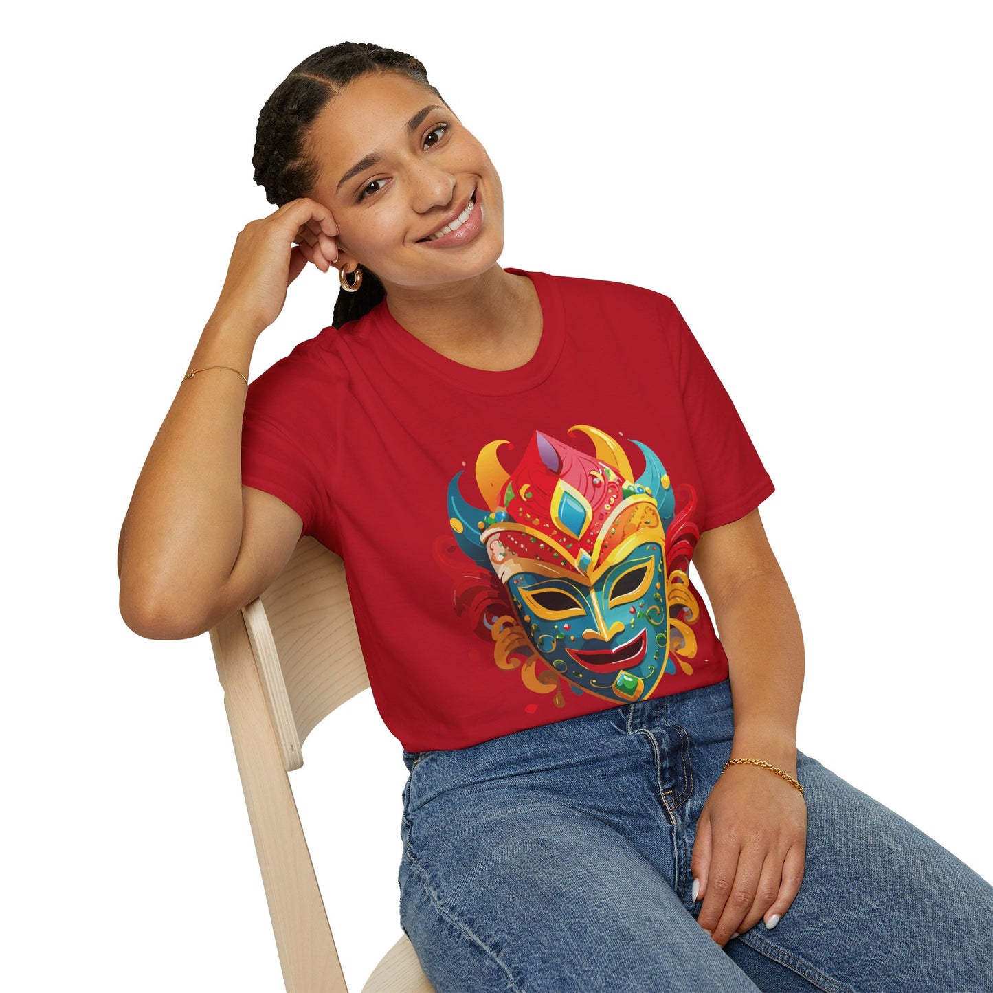 Mask Tee Shirt, Mask Shirt, Shirt with Mask, Masquerade Tees