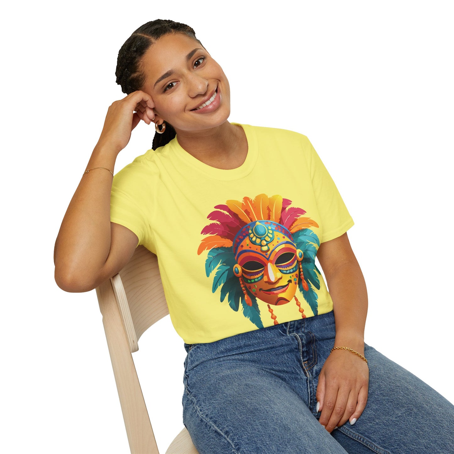 Mask Tee Shirt, Mask Shirt, Shirt with Mask, Masquerade Tees