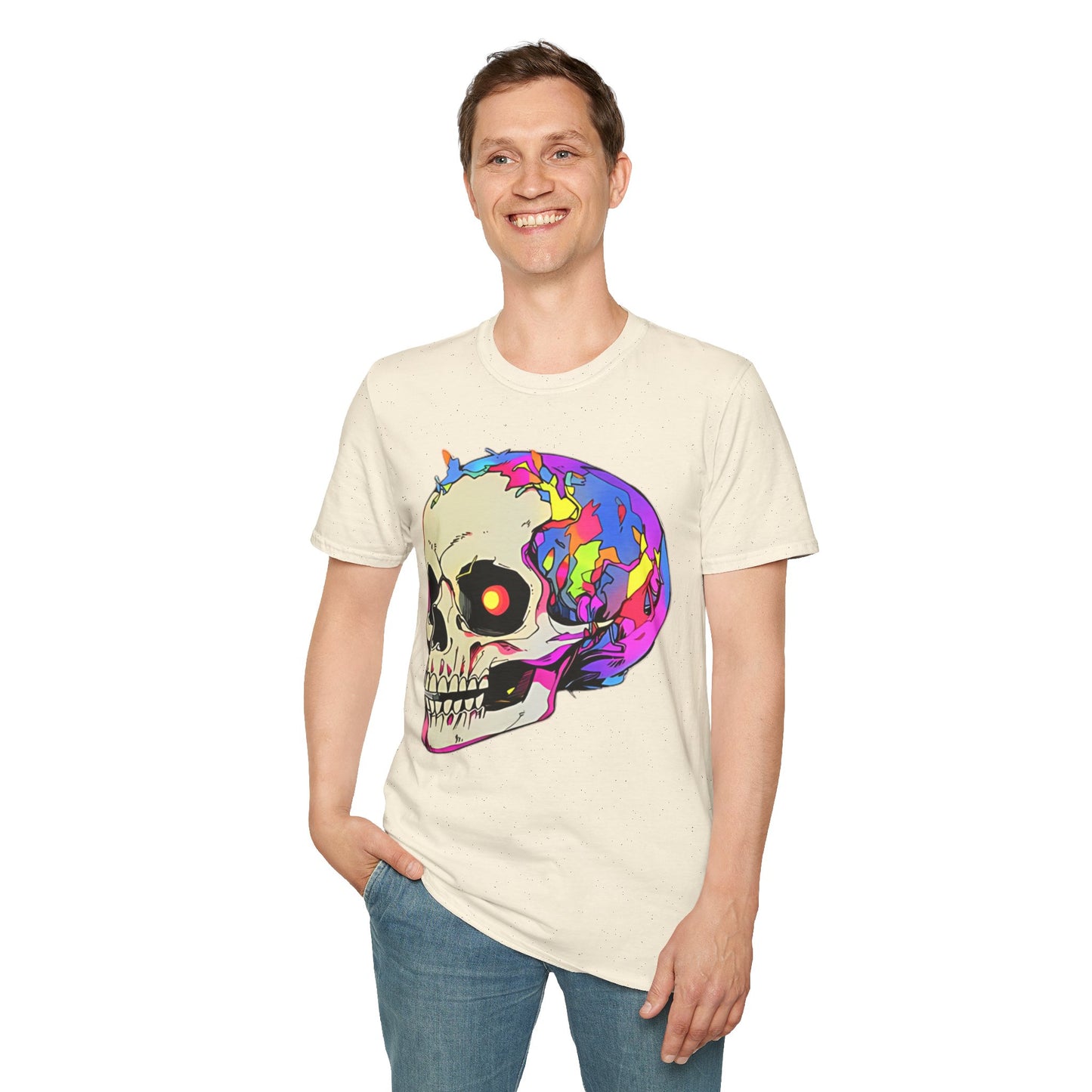 Skull Tee Shirt, Skeleton Shirt, Shirt with Skull, Shirt with Skeleton